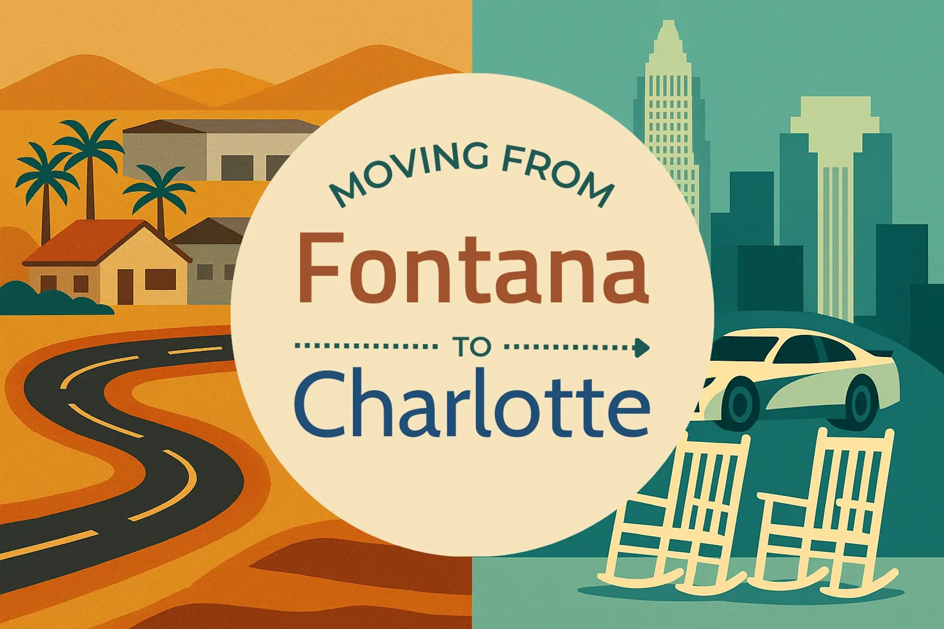 Side-by-side comparison of Fontana to Charlotte moving companies