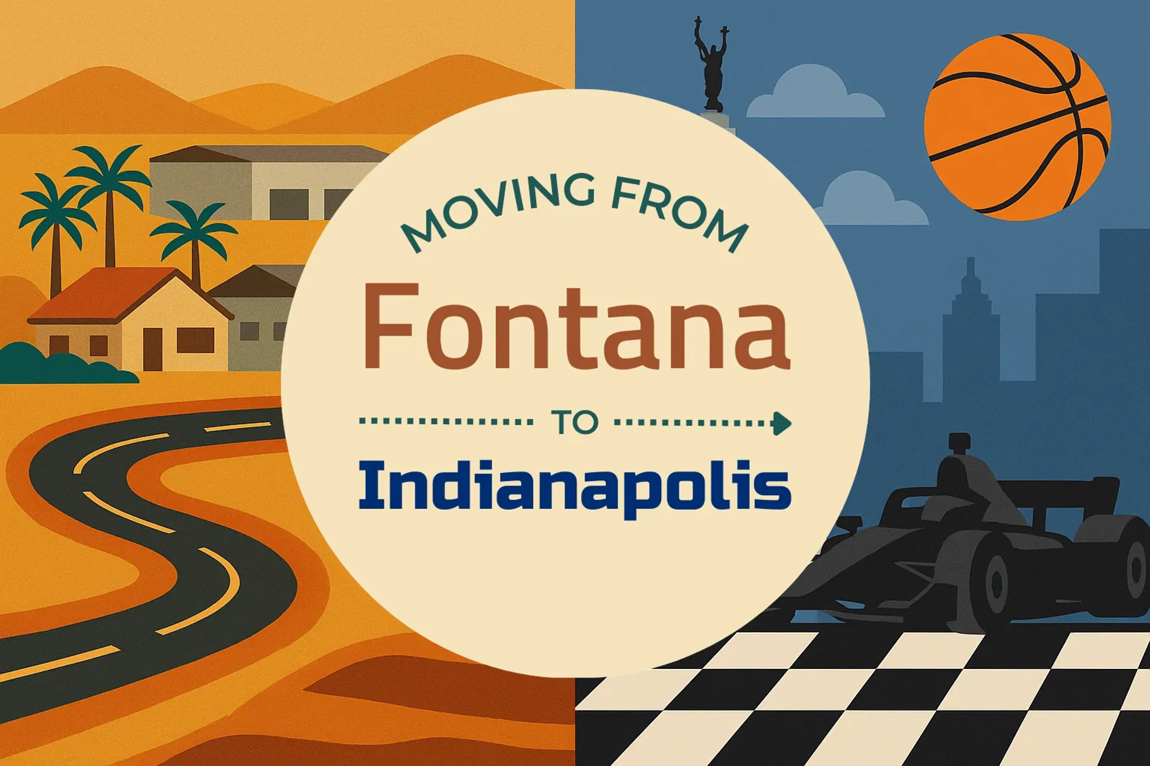 Side-by-side comparison of Fontana to Indianapolis moving companies
