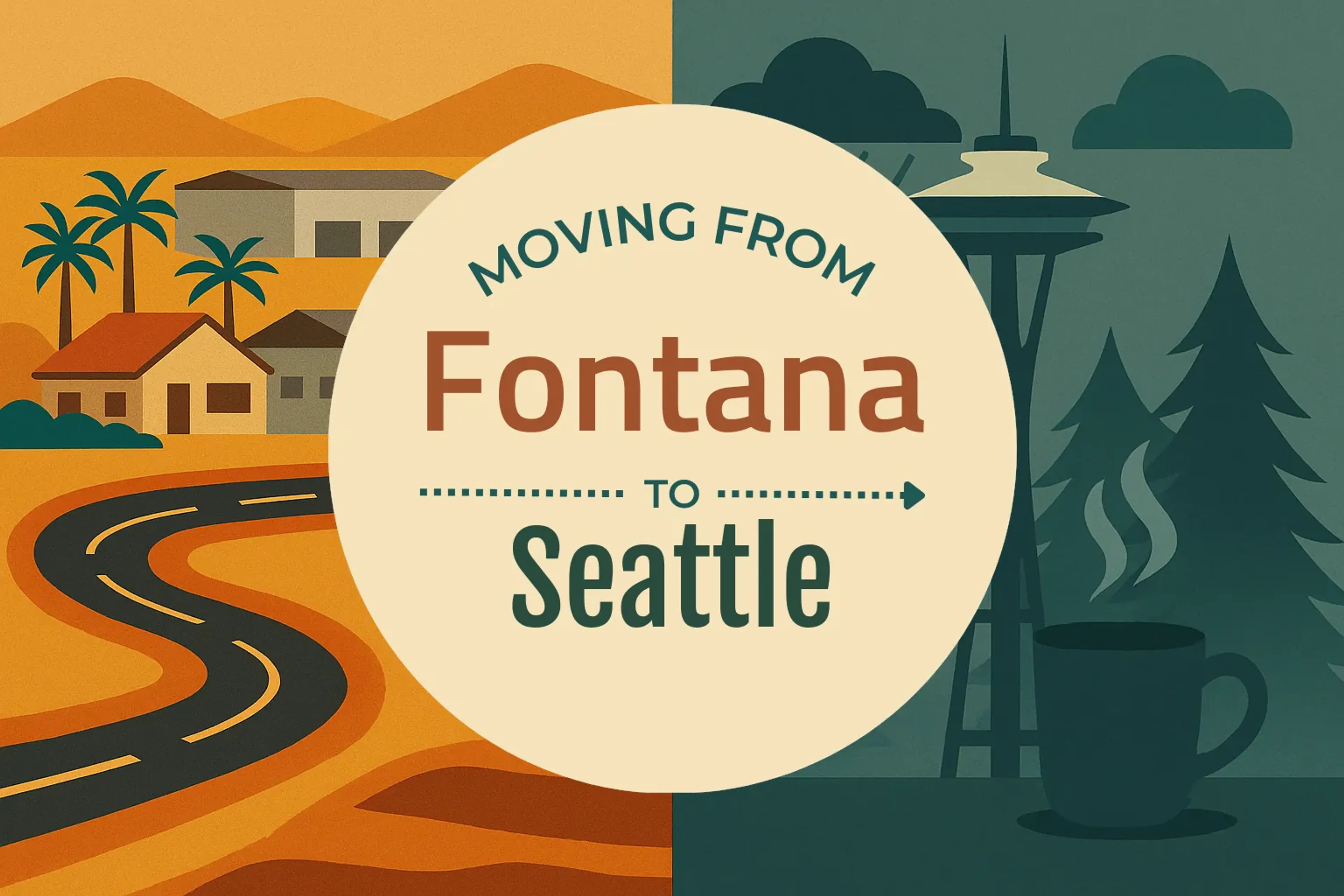 Side-by-side comparison of Fontana to Seattle moving companies