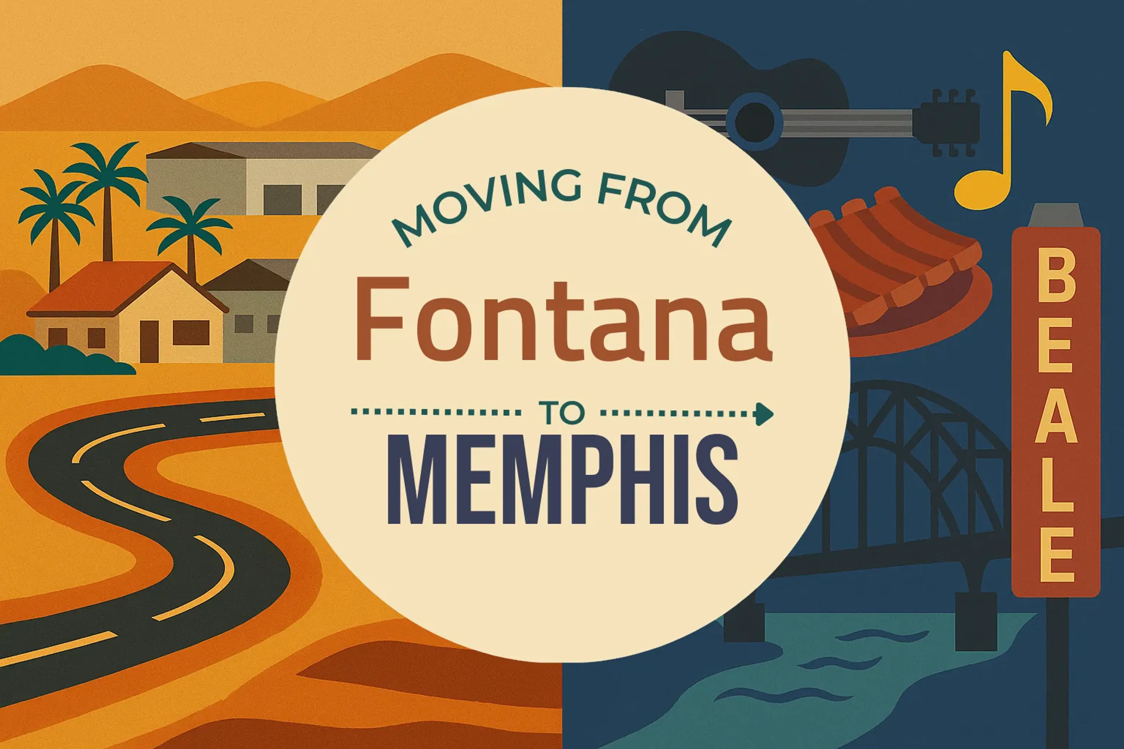 Side-by-side comparison of Fontana to Memphis moving companies
