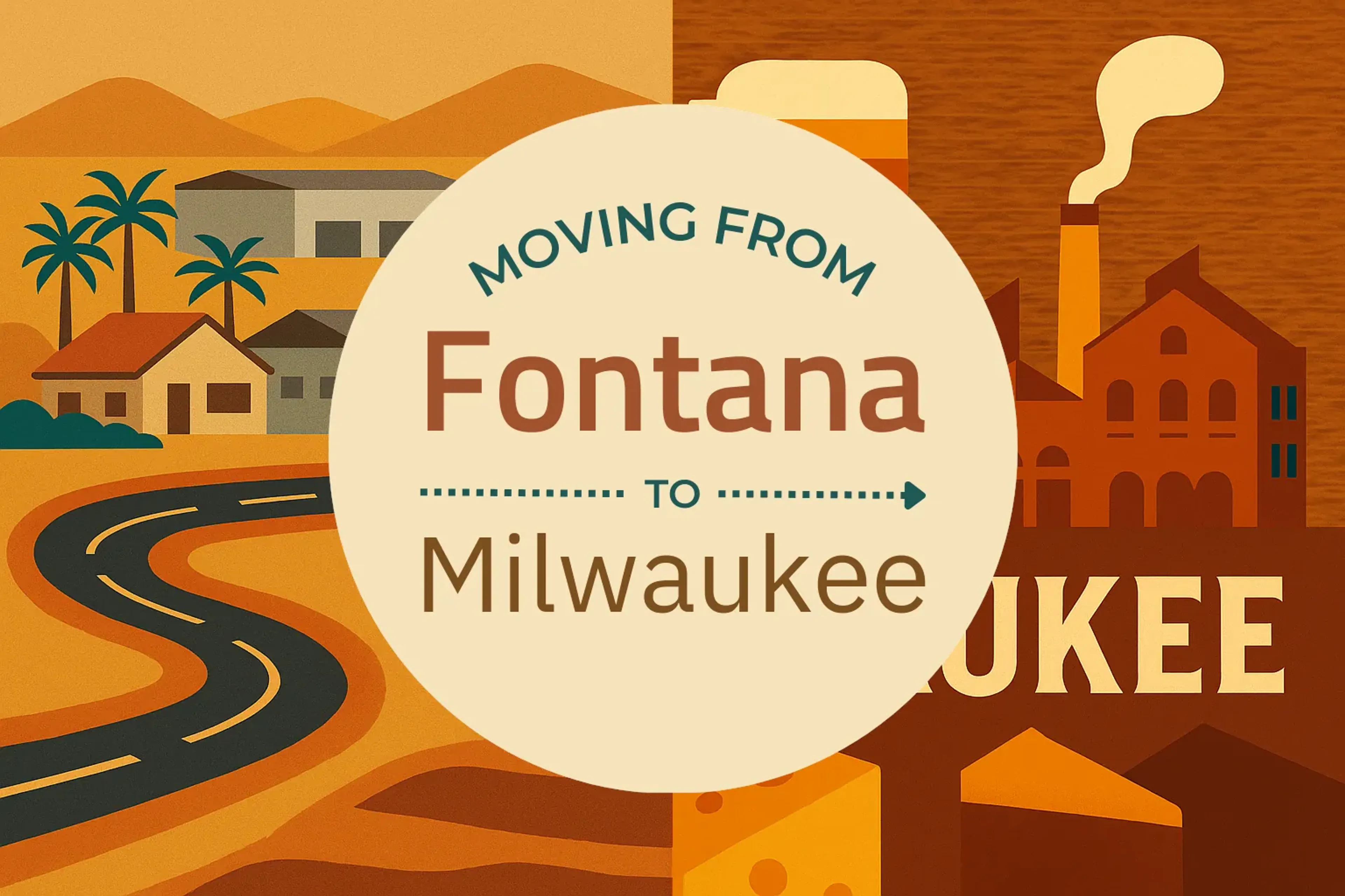 Side-by-side comparison of Fontana to Milwaukee moving companies