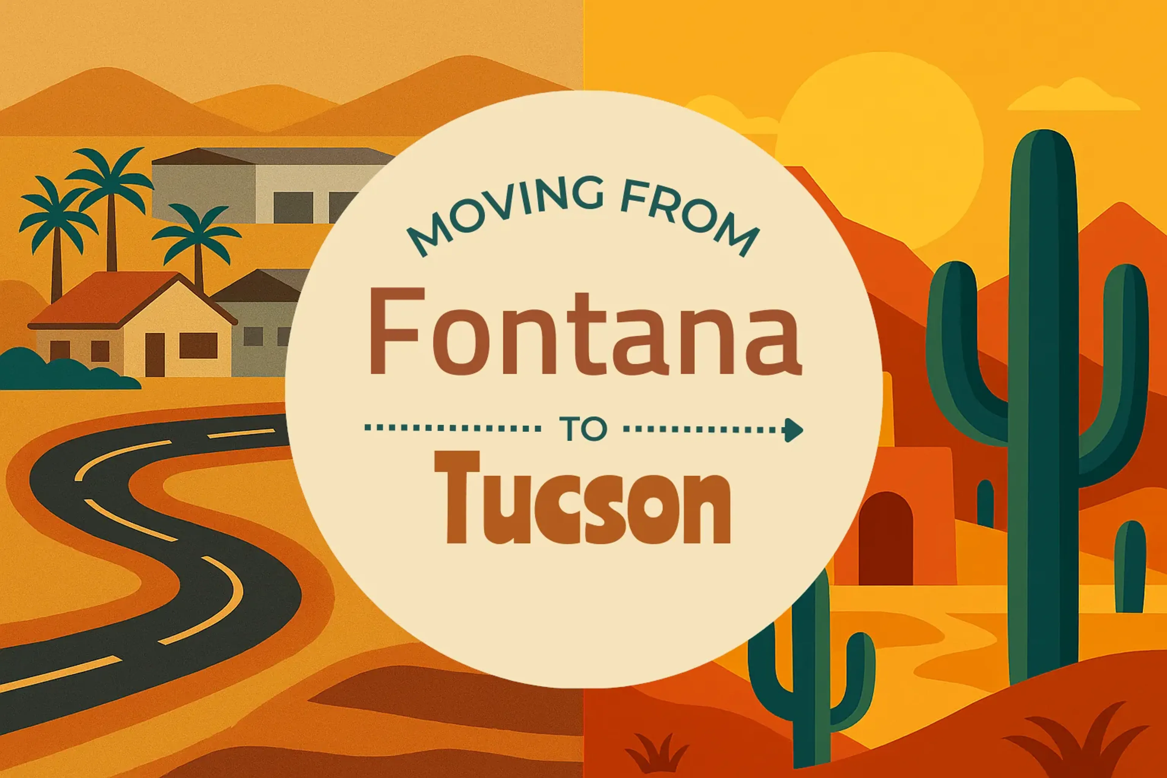 Side-by-side comparison of Fontana to Tucson moving companies