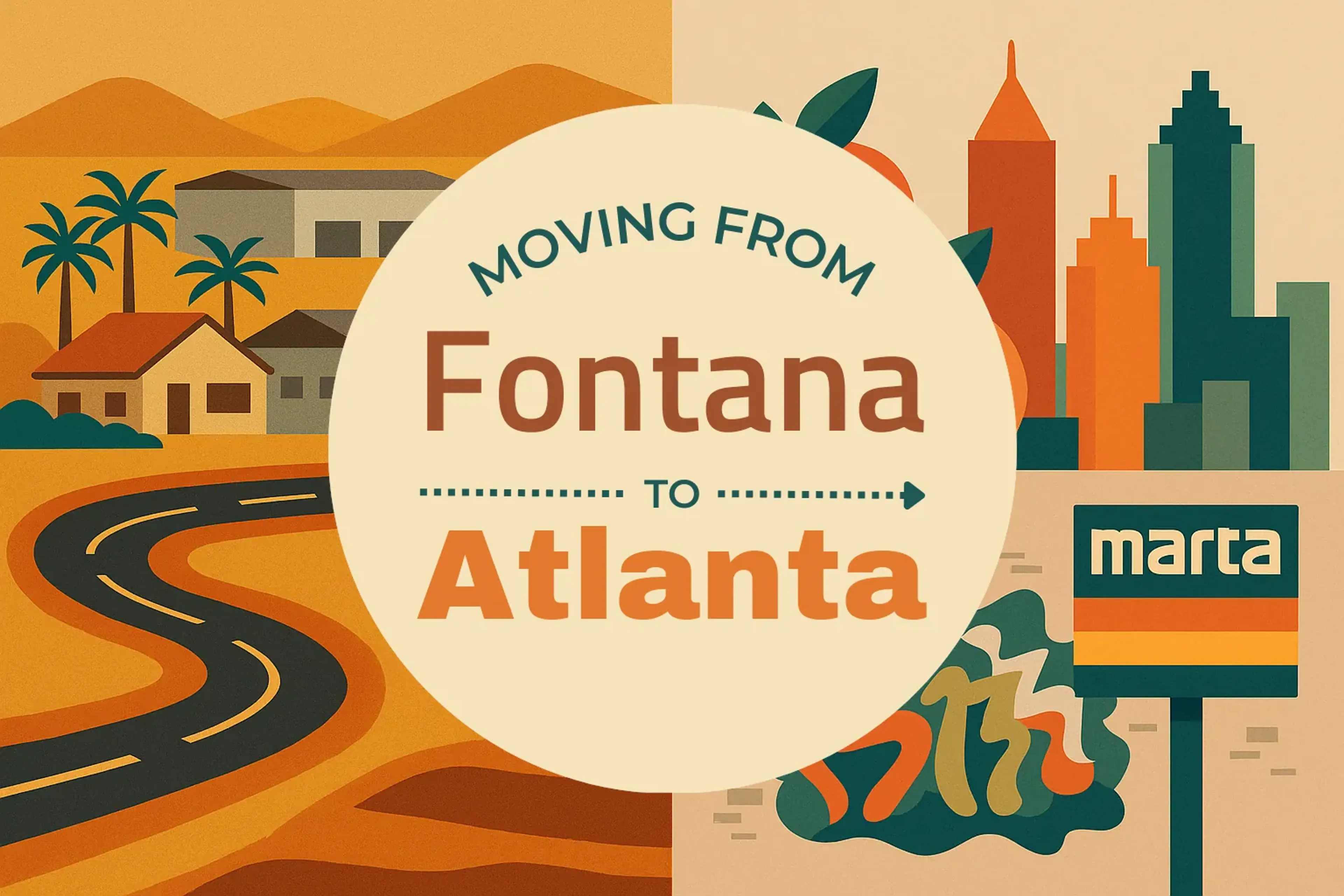 Side-by-side comparison of Fontana to Atlanta moving companies