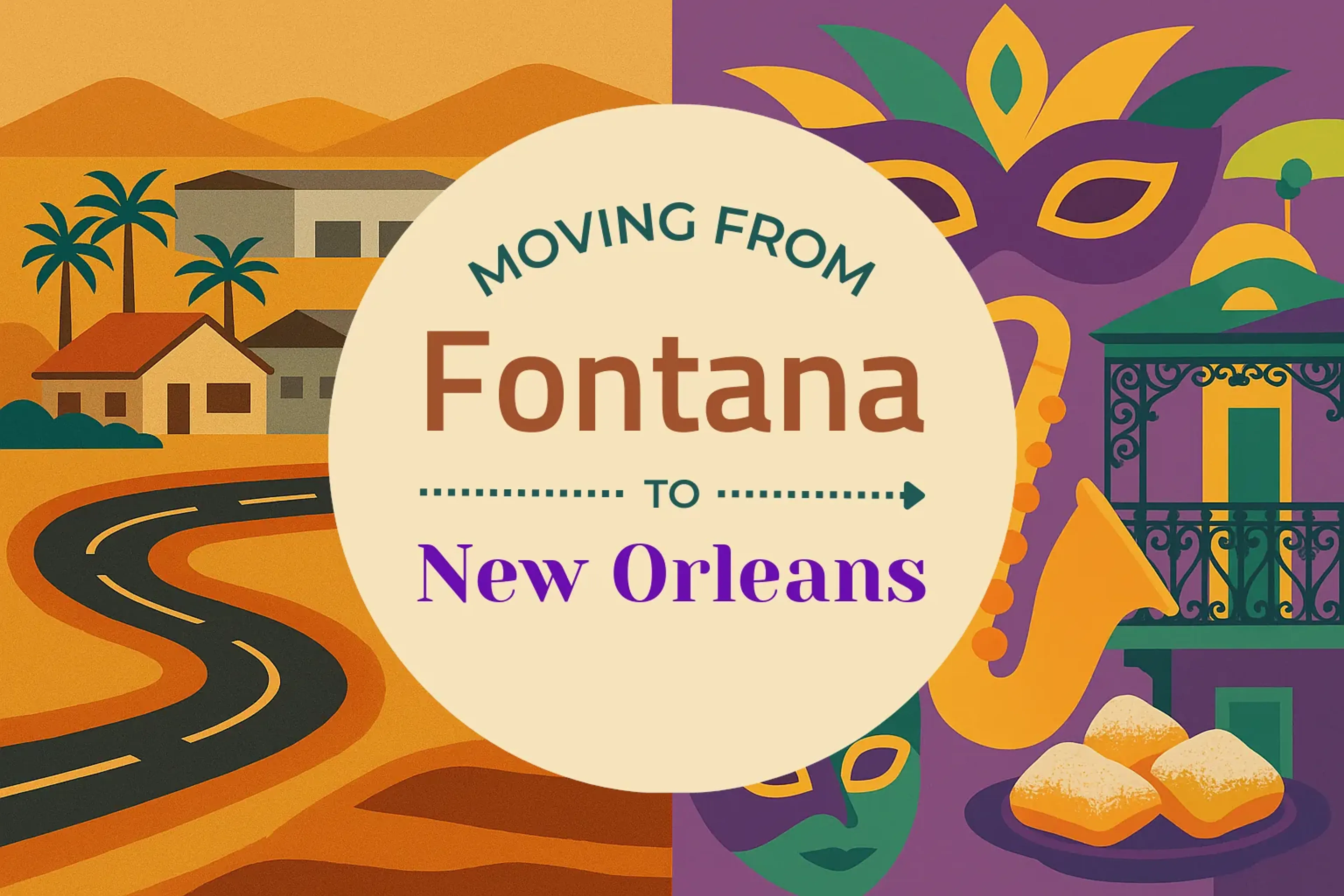 Side-by-side comparison of Fontana to New Orleans moving companies