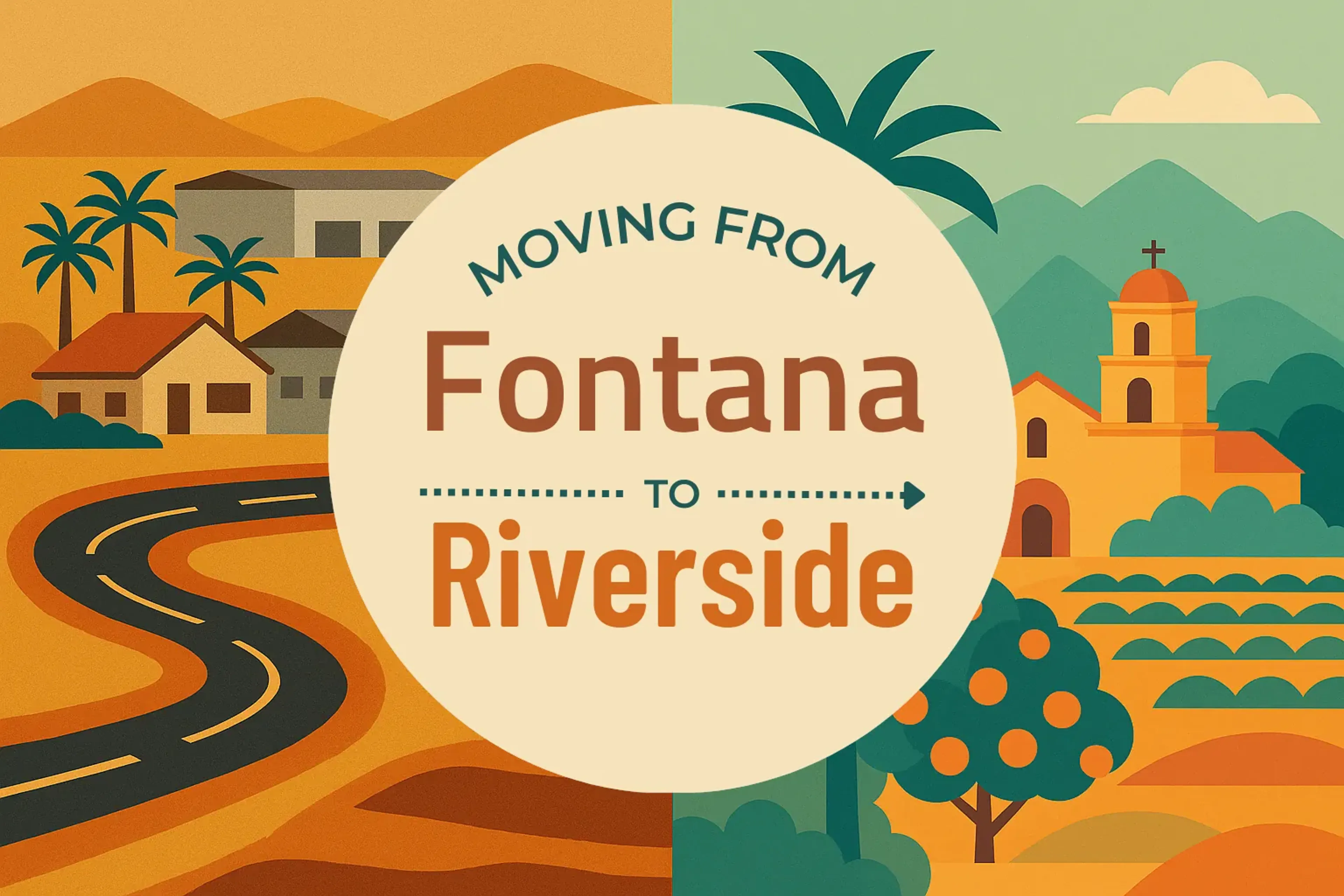Side-by-side comparison of Fontana to Riverside moving companies