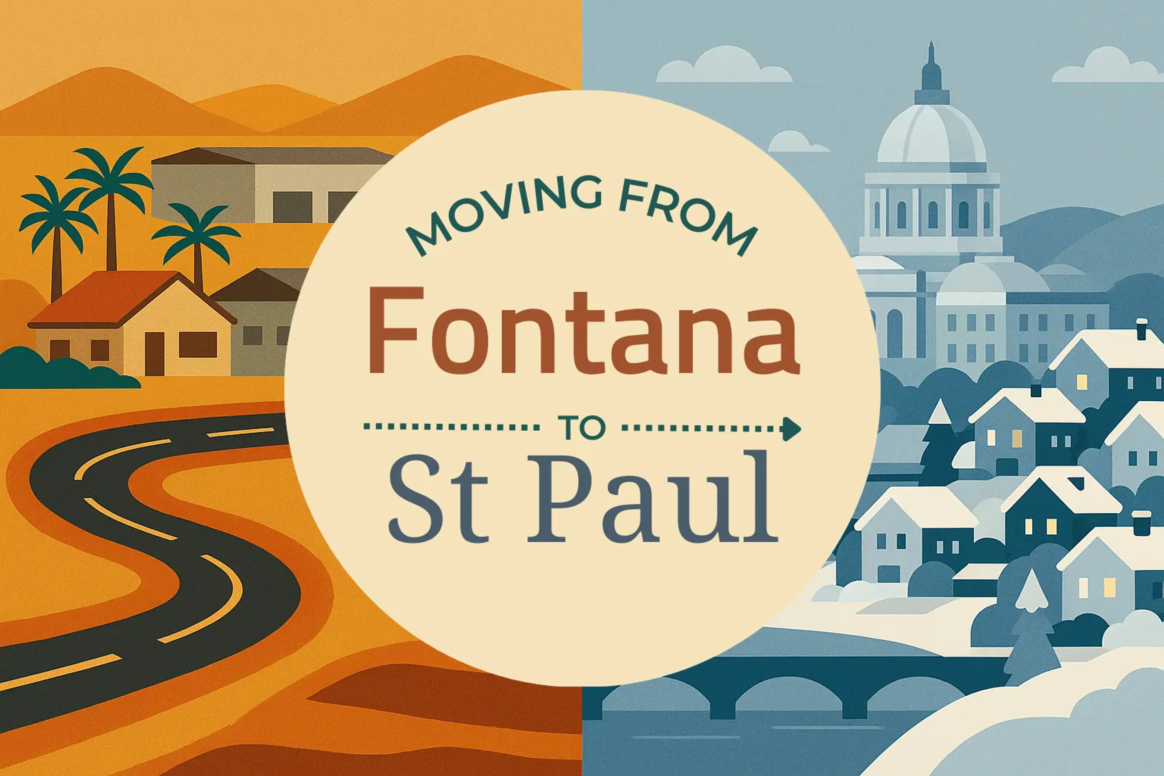 Side-by-side comparison of Fontana to St. Paul moving companies