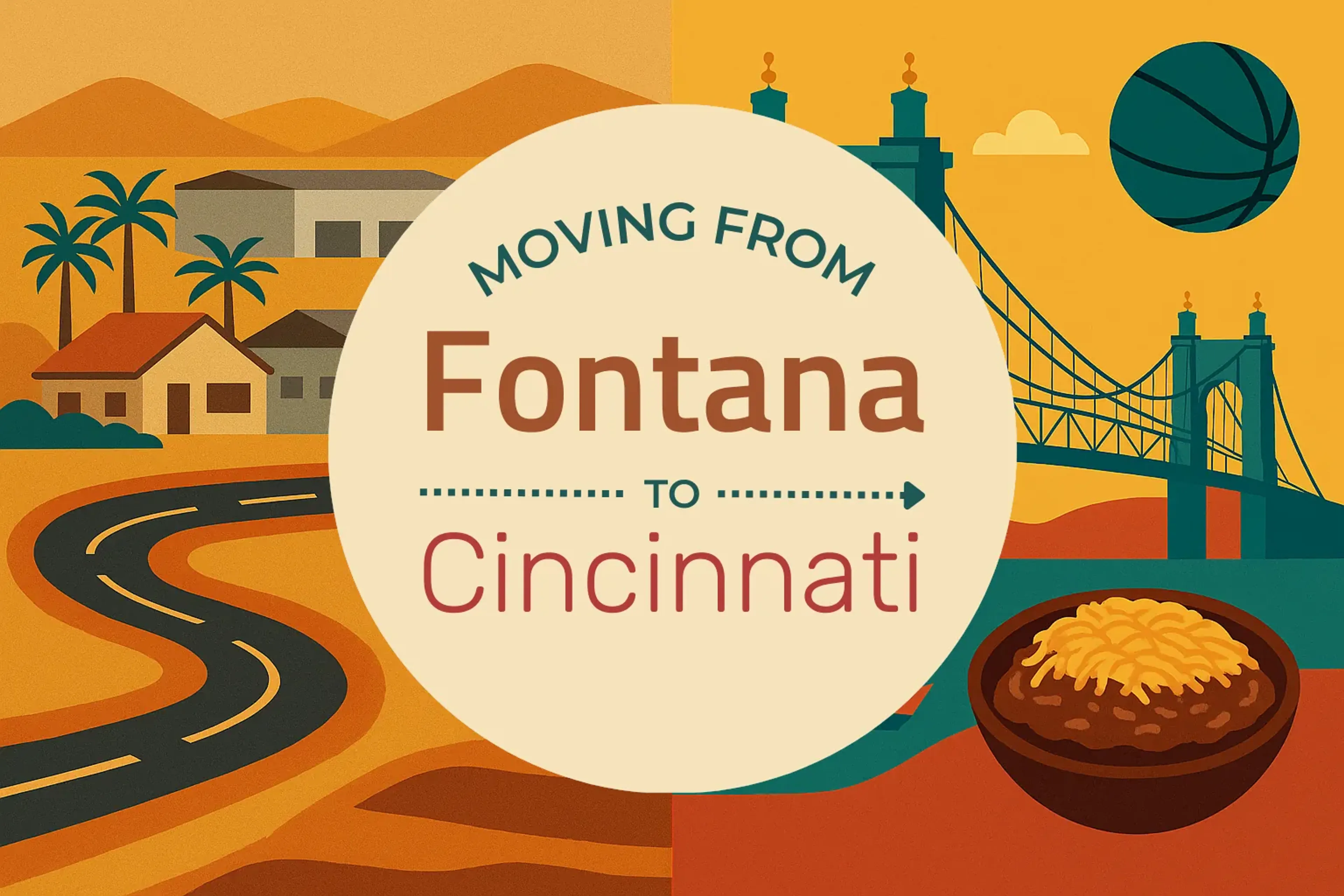 Side-by-side comparison of Fontana to Cincinnati moving companies