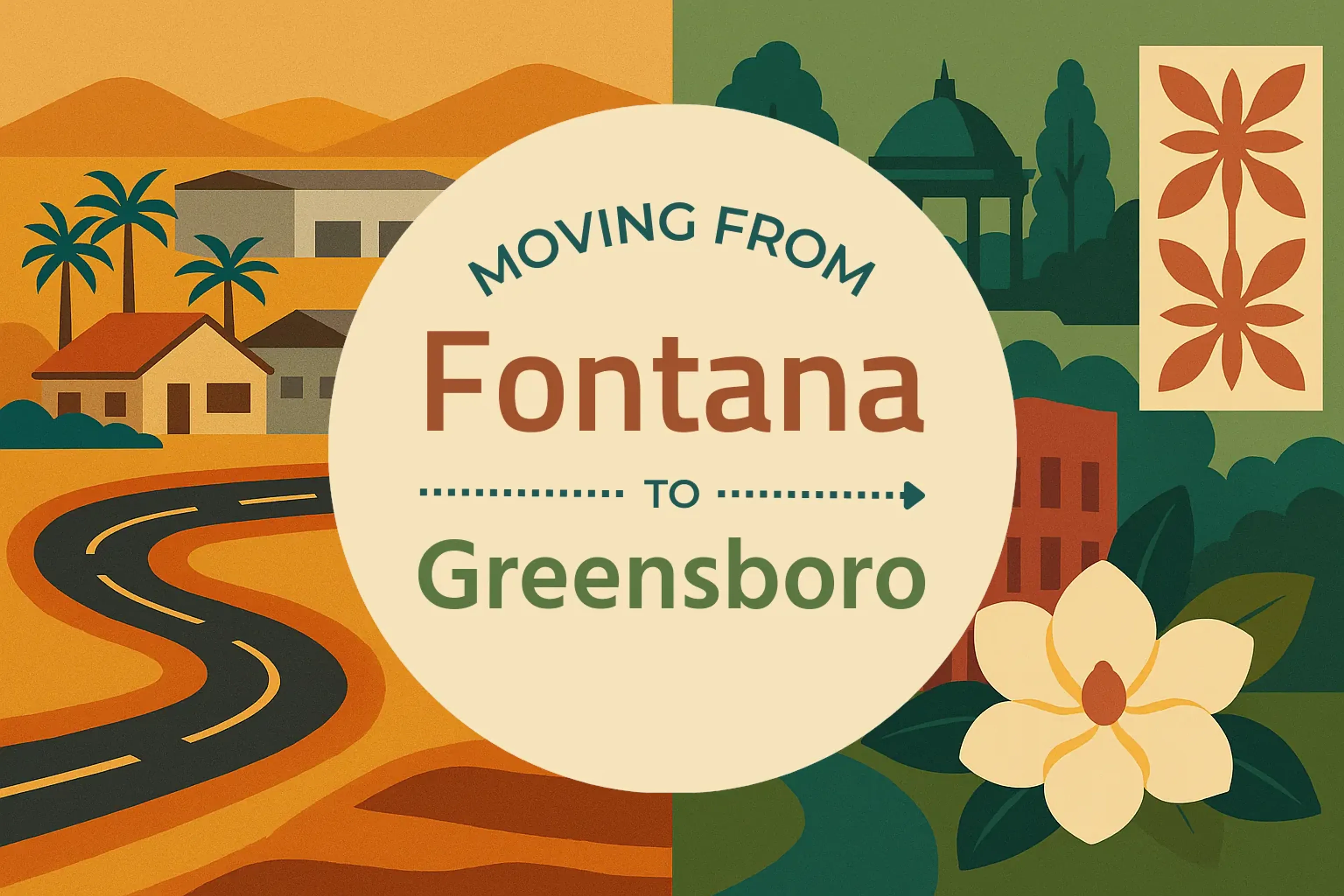 Side-by-side comparison of Fontana to Greensboro moving companies