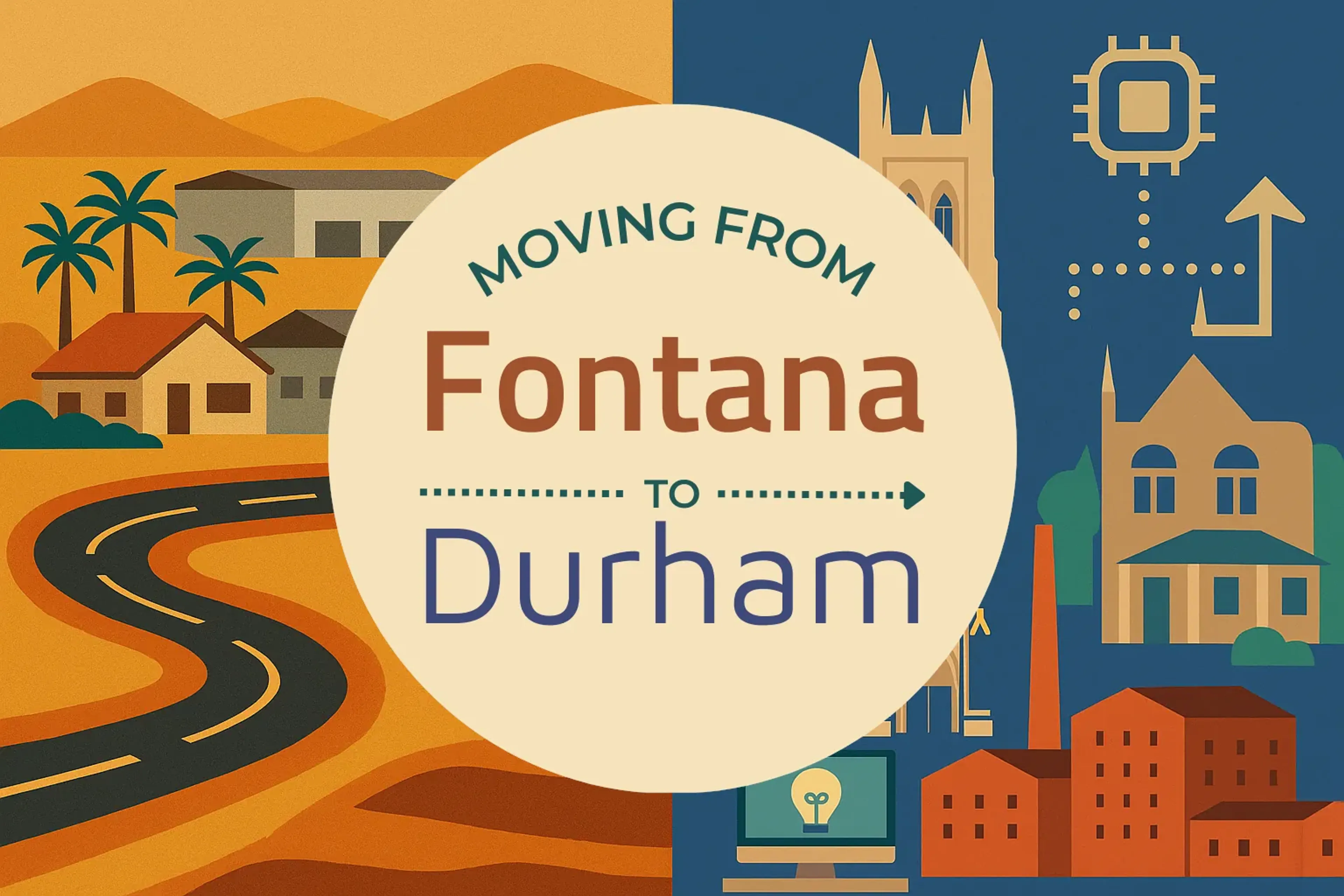 Side-by-side comparison of Fontana to Durham moving companies
