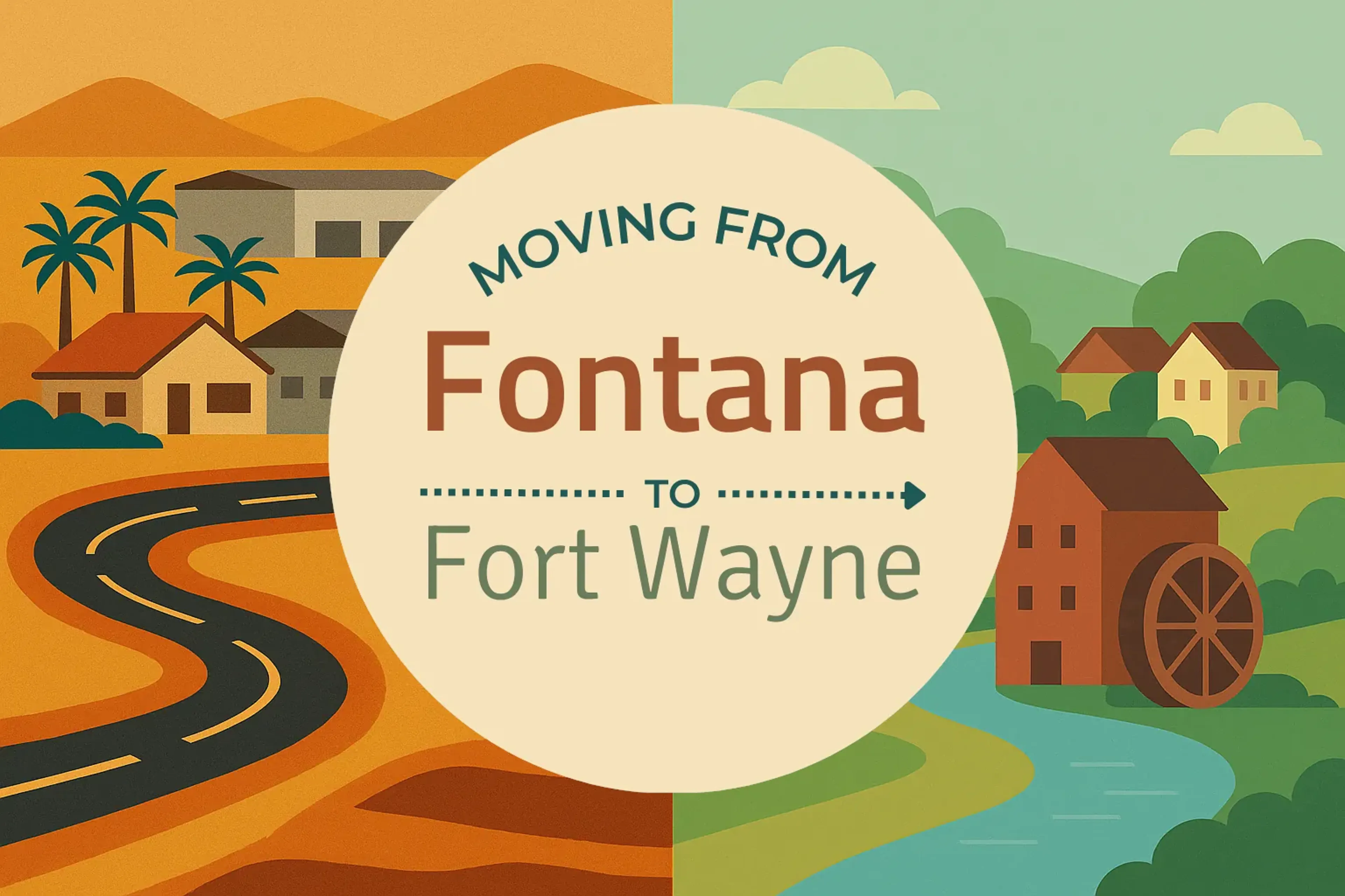 Side-by-side comparison of Fontana to Fort Wayne moving companies