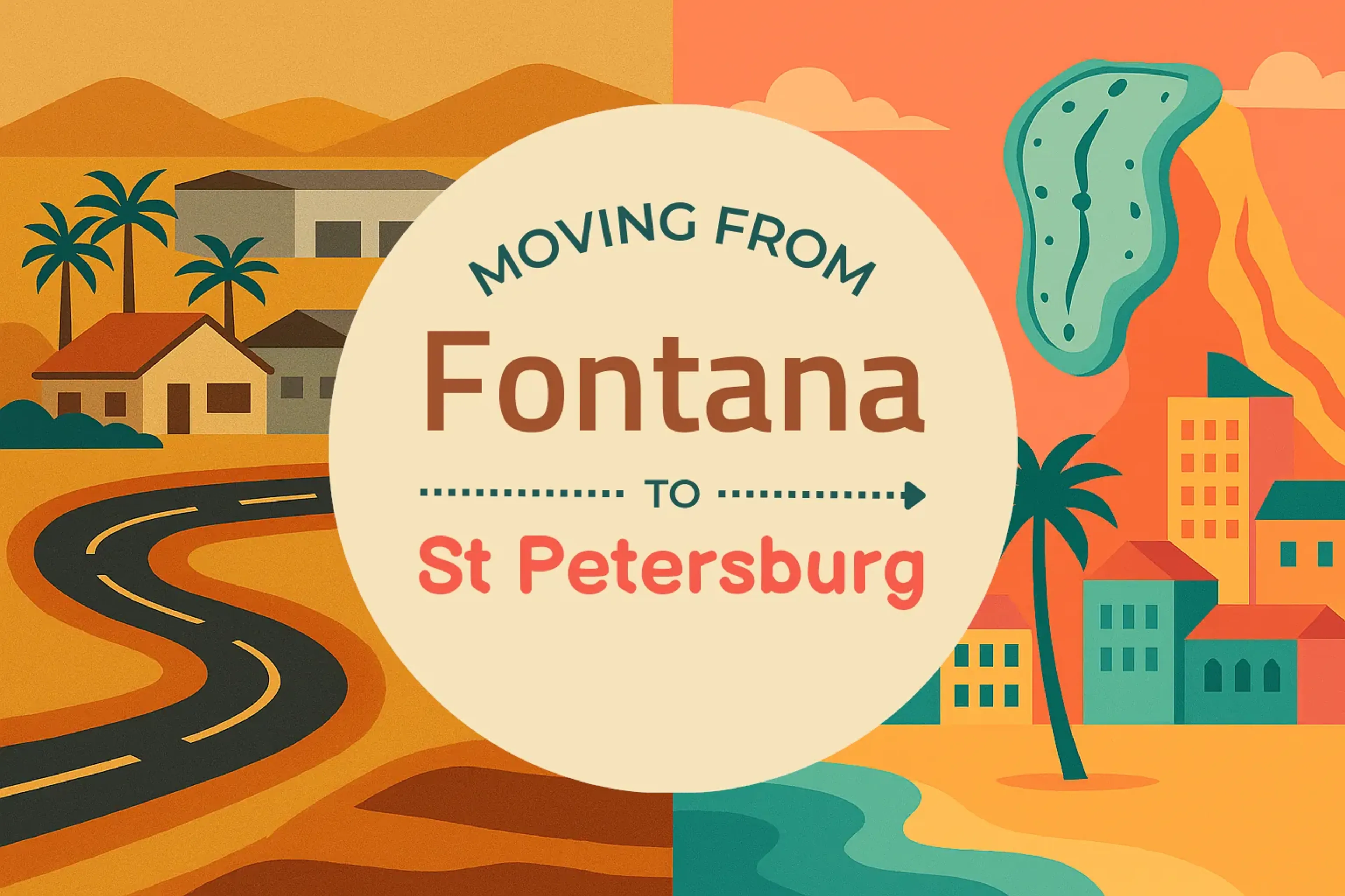 Side-by-side comparison of Fontana to St. Petersburg moving companies