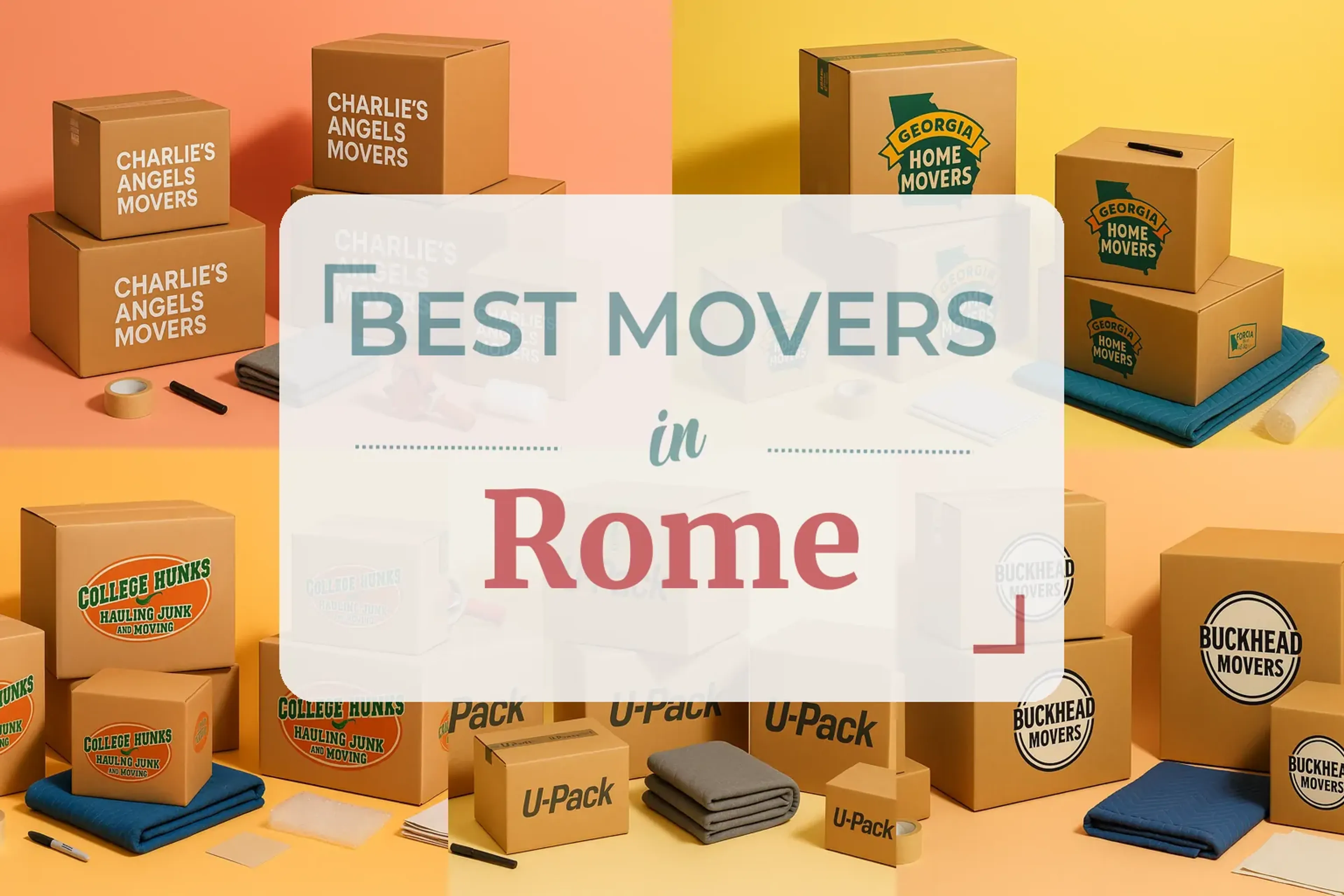 Side-by-side comparison of Rome moving companies