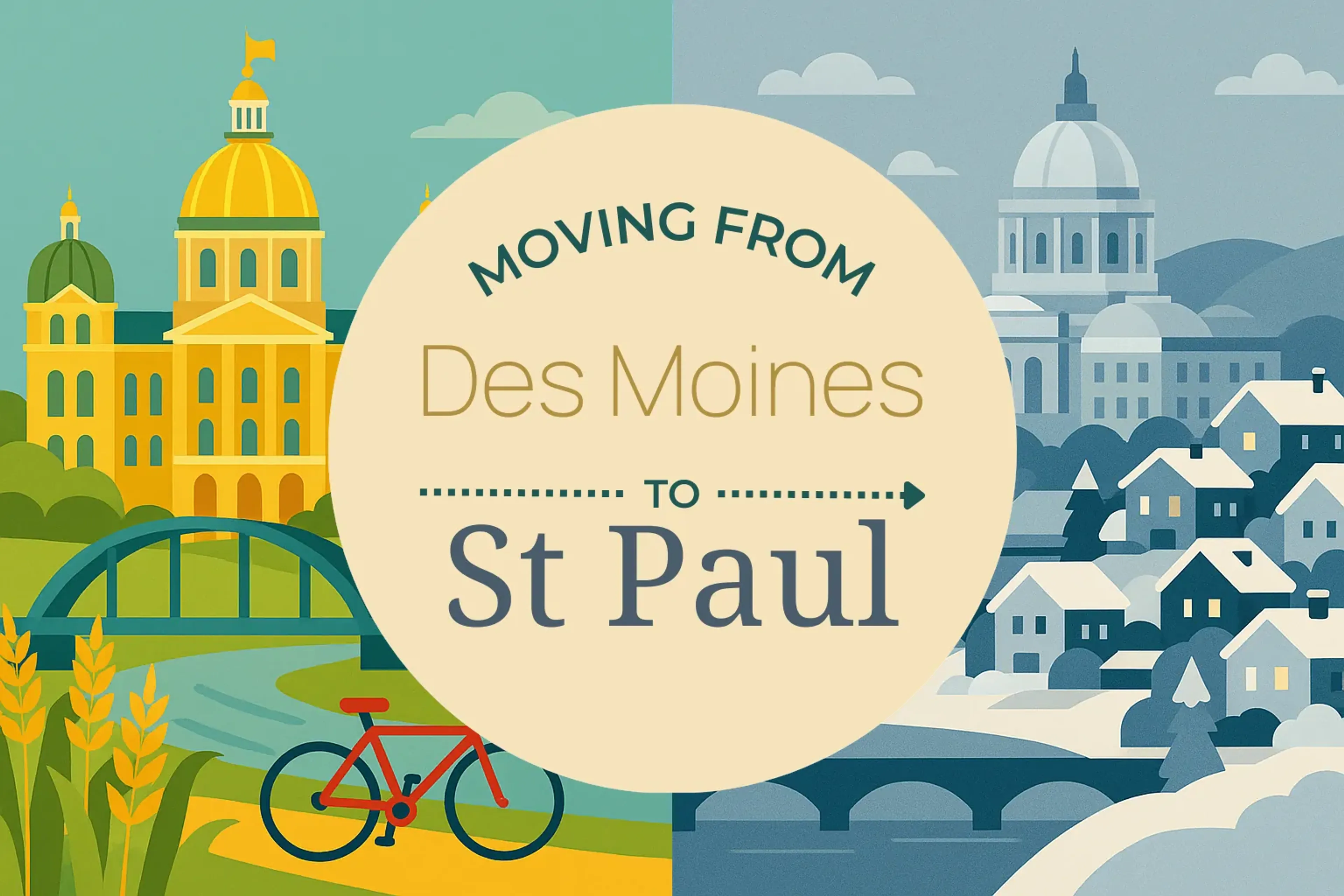 Side-by-side comparison of Des Moines to St. Paul moving companies