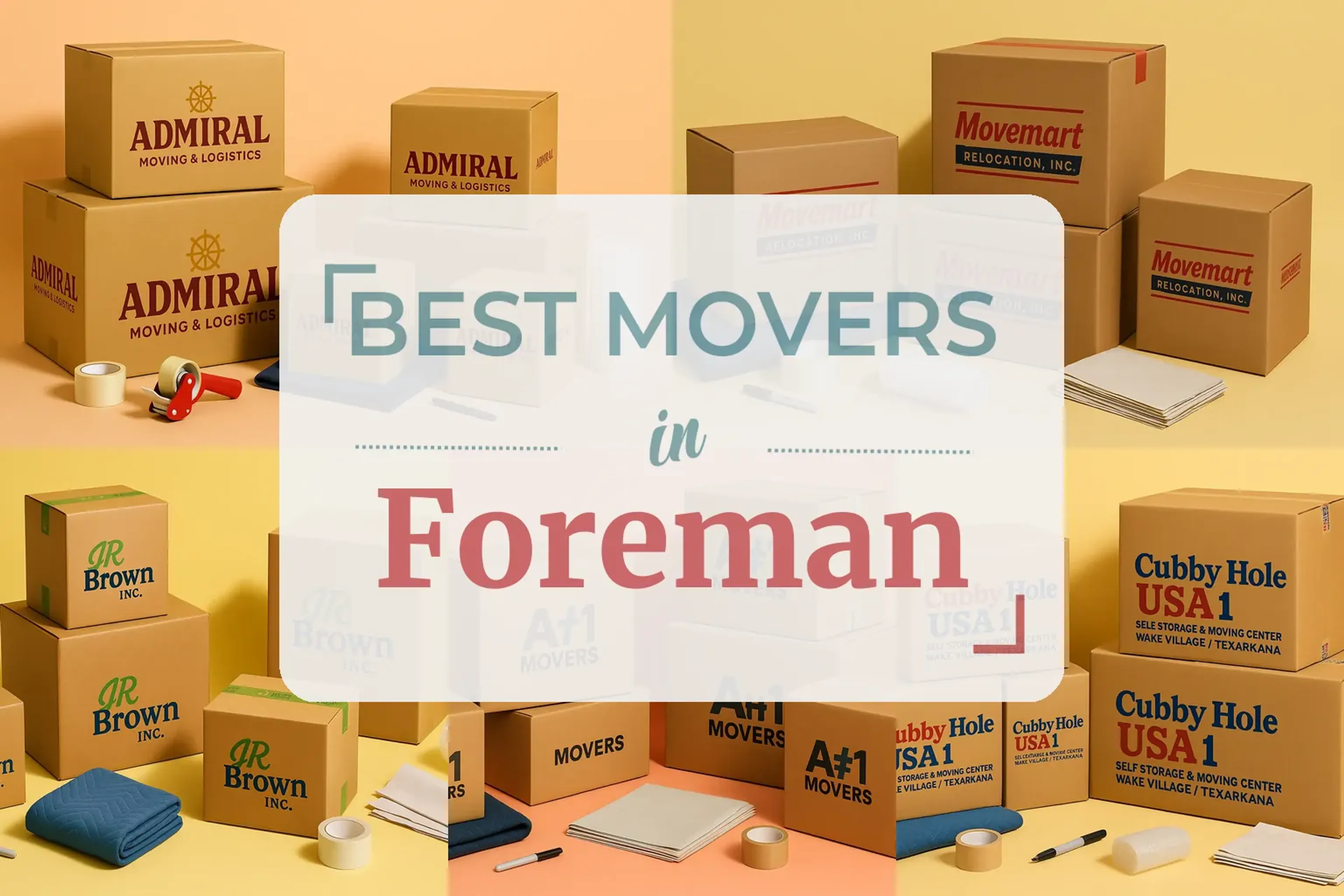 Side-by-side comparison of Foreman moving companies