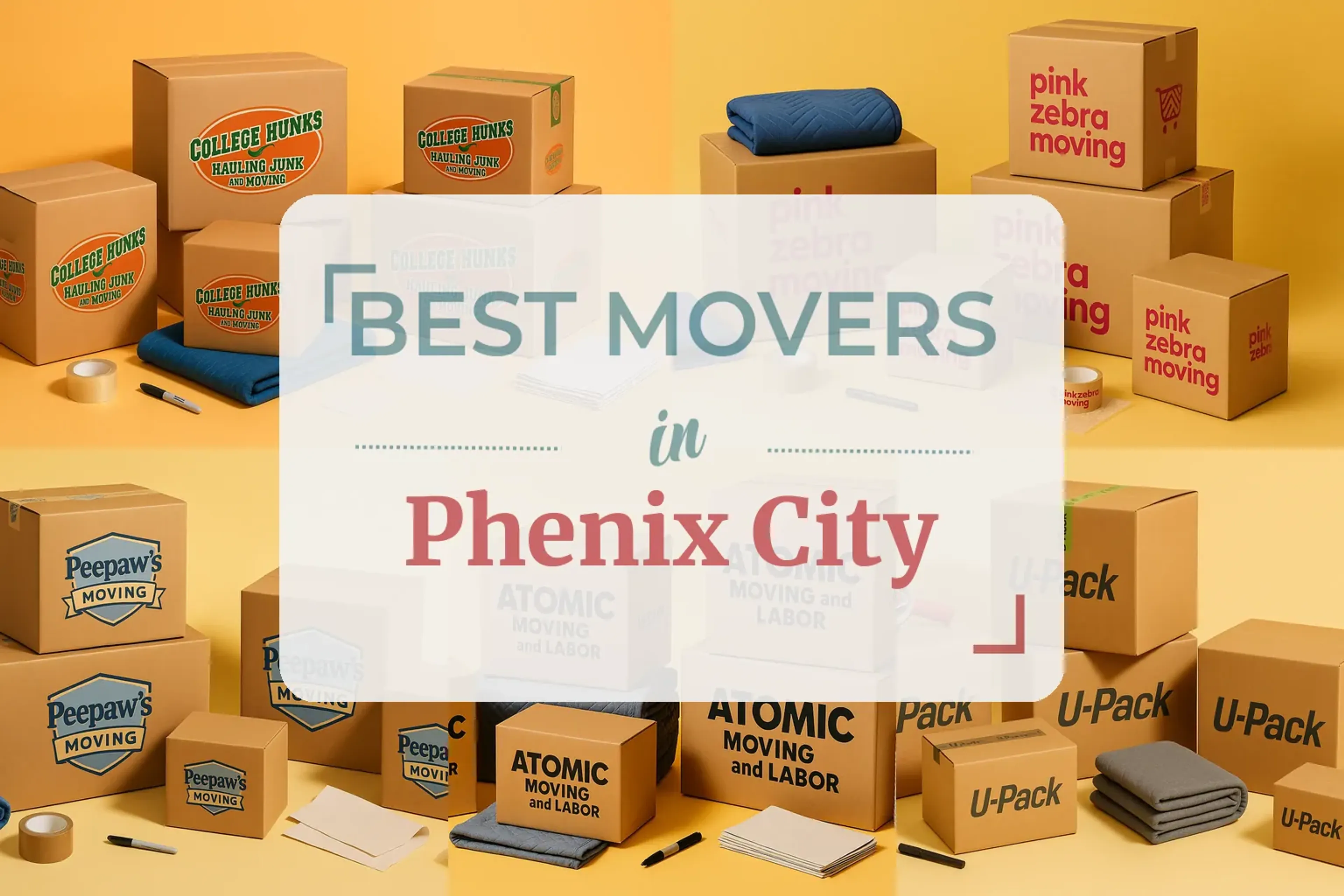 Side-by-side comparison of Phenix City moving companies