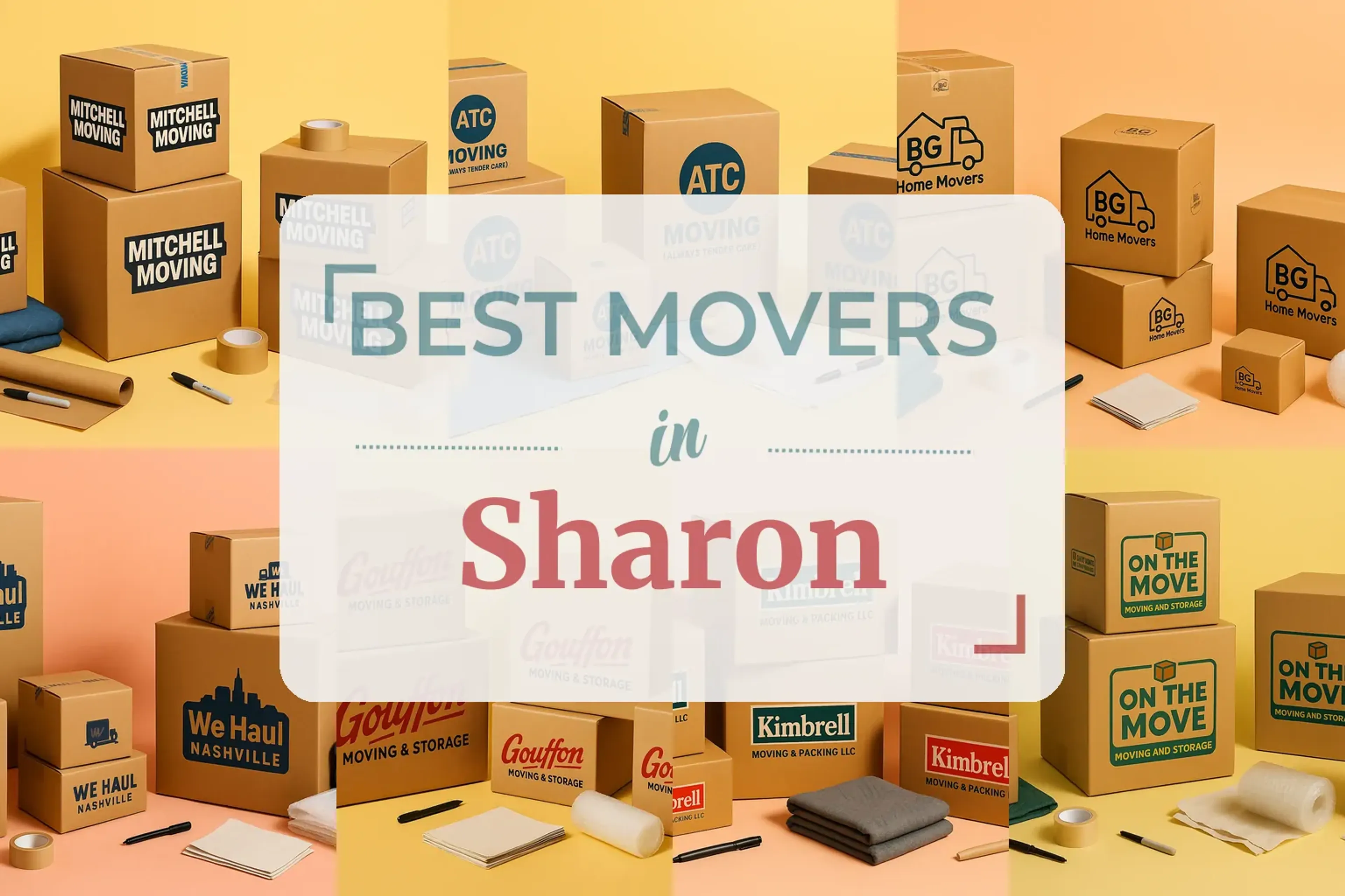 Side-by-side comparison of Sharon moving companies