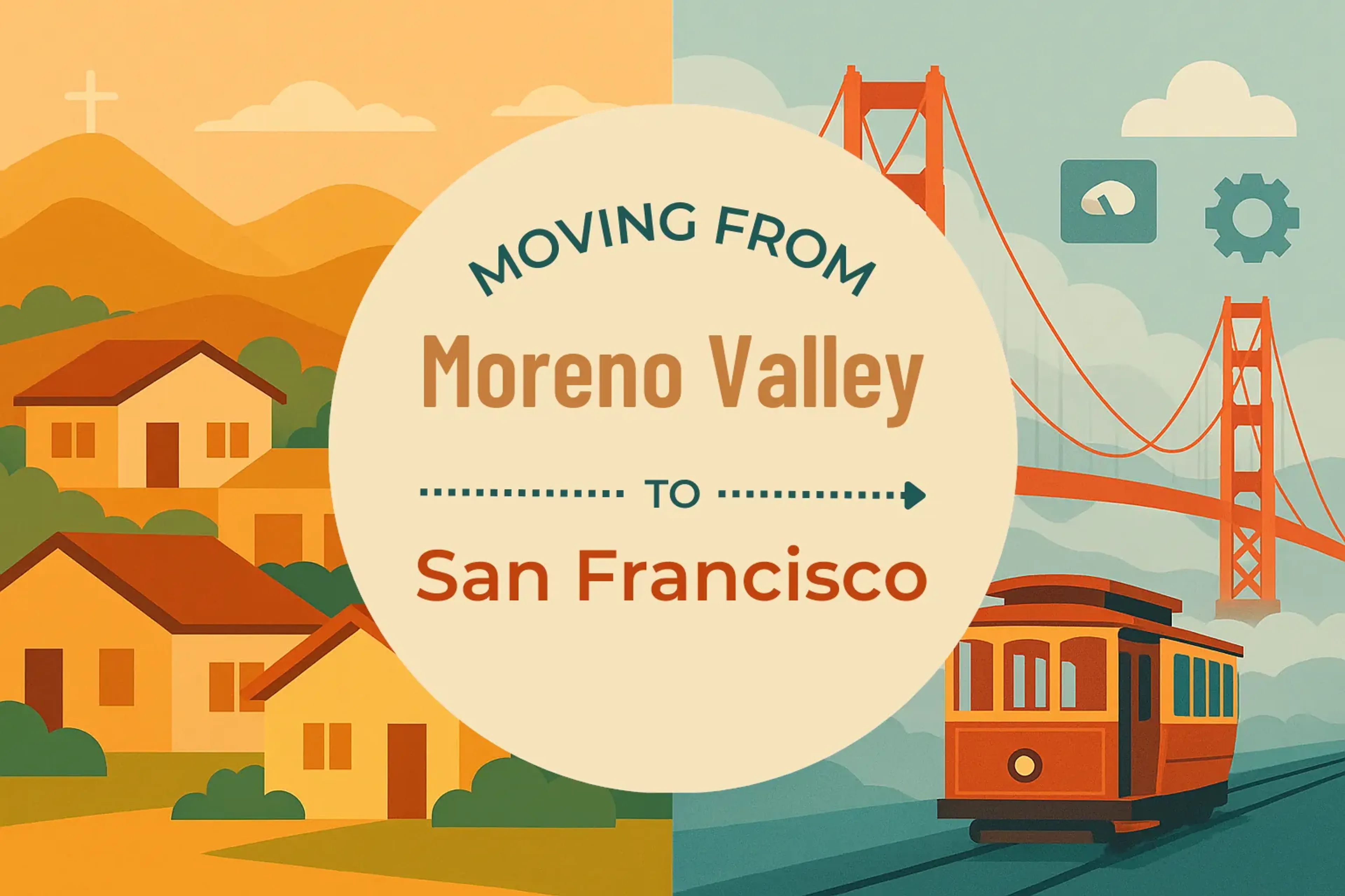 Side-by-side comparison of Moreno Valley to San Francisco moving companies