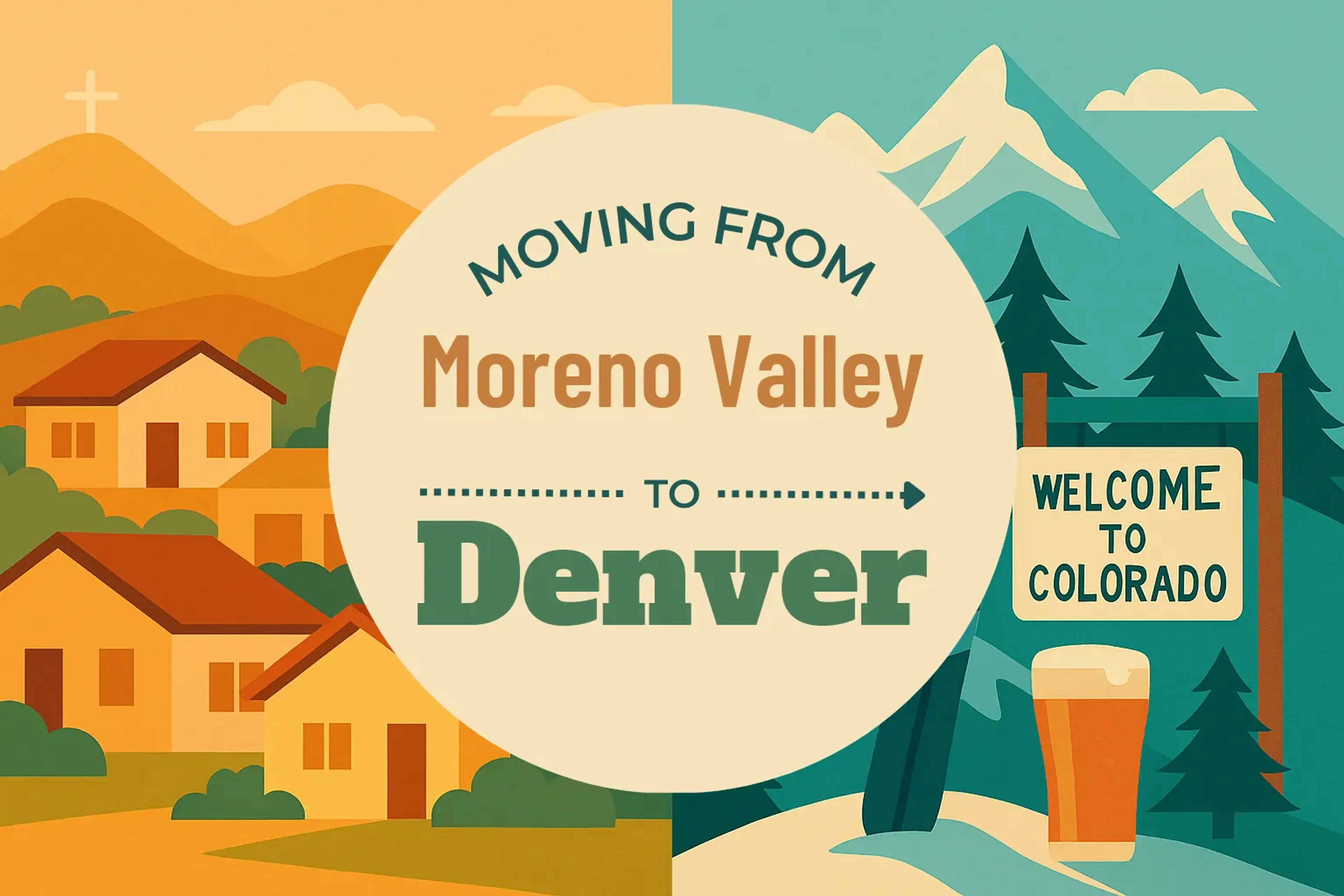 Side-by-side comparison of Moreno Valley to Denver moving companies