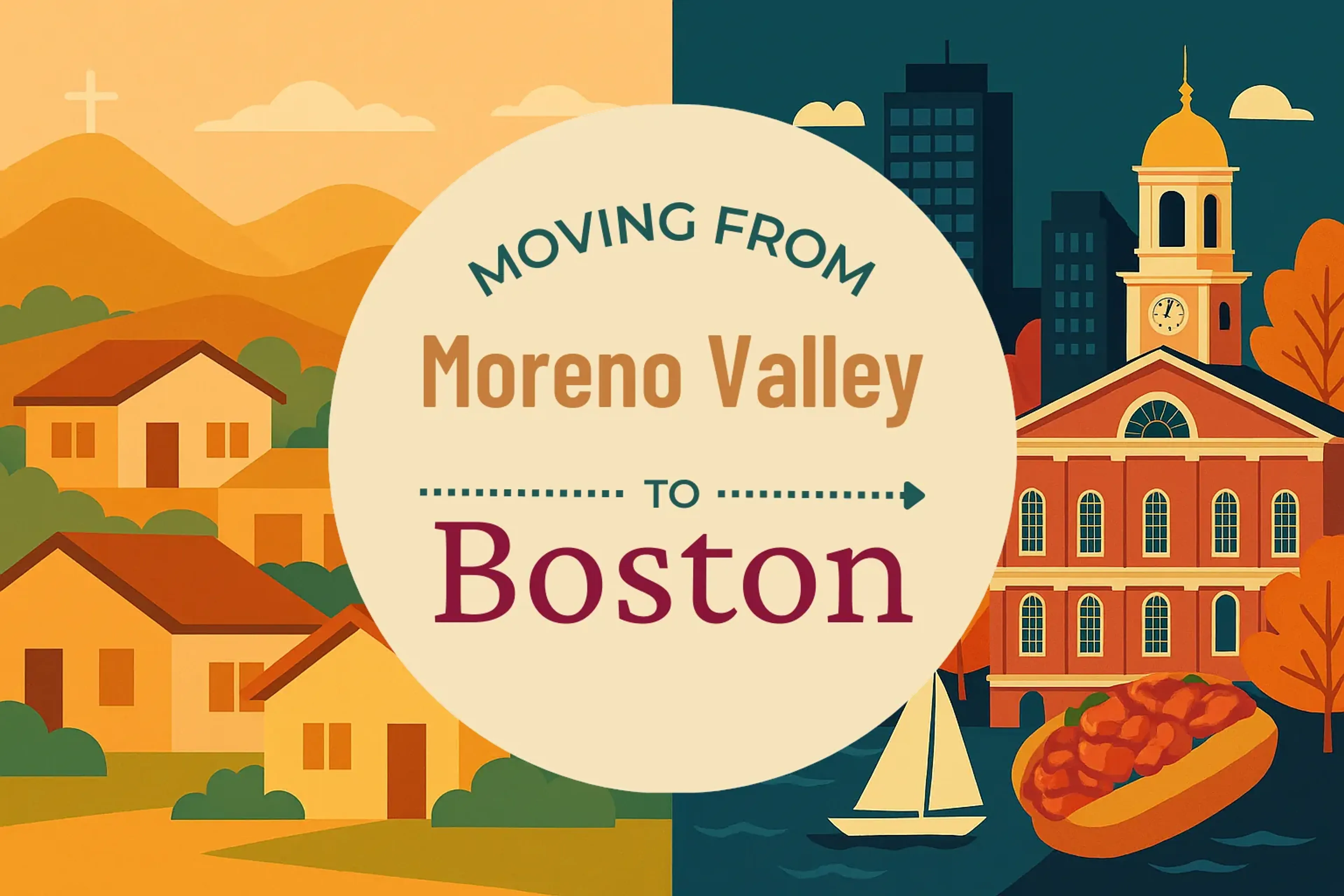 Side-by-side comparison of Moreno Valley to Boston moving companies