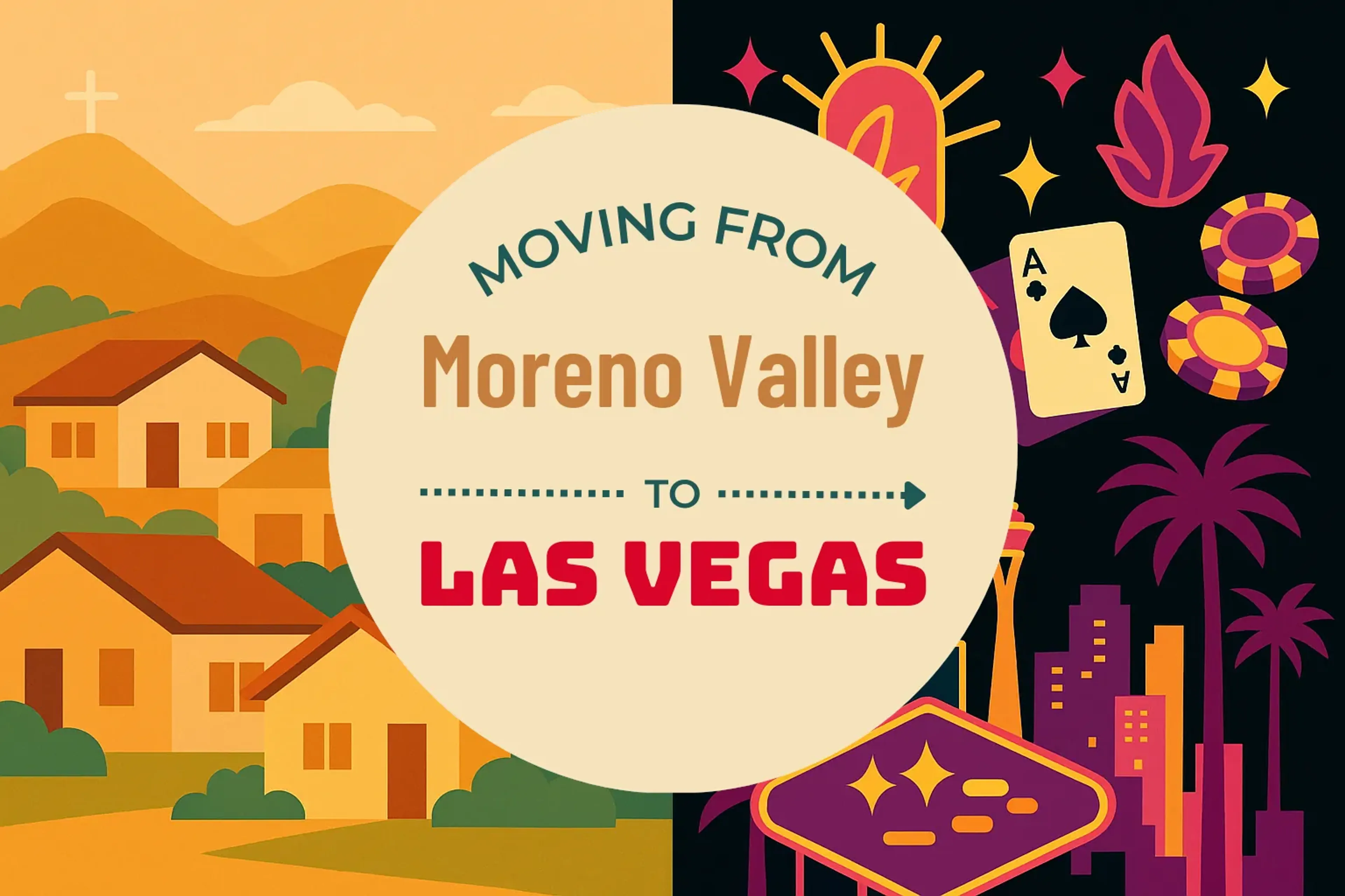 Side-by-side comparison of Moreno Valley to Las Vegas moving companies
