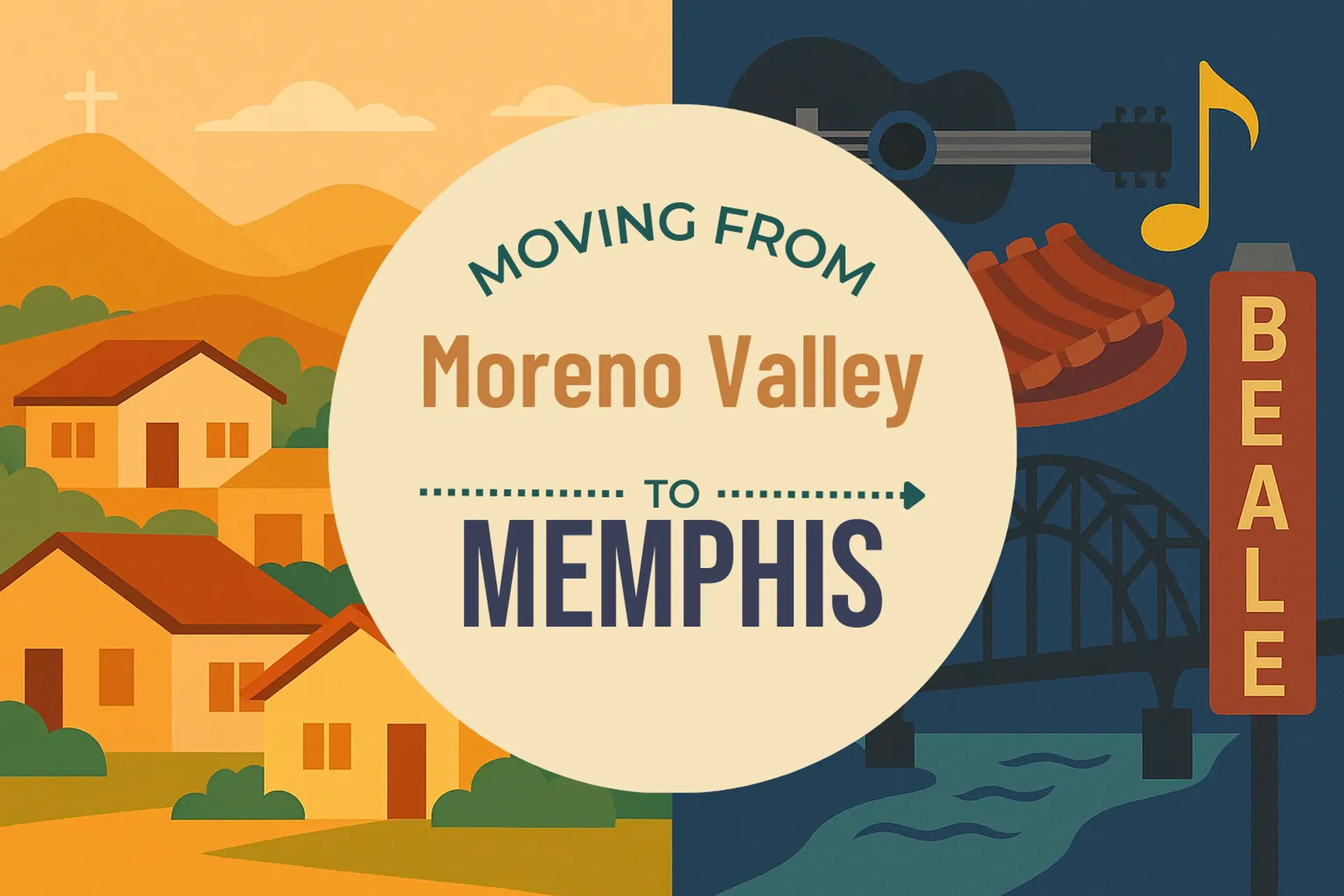Side-by-side comparison of Moreno Valley to Memphis moving companies