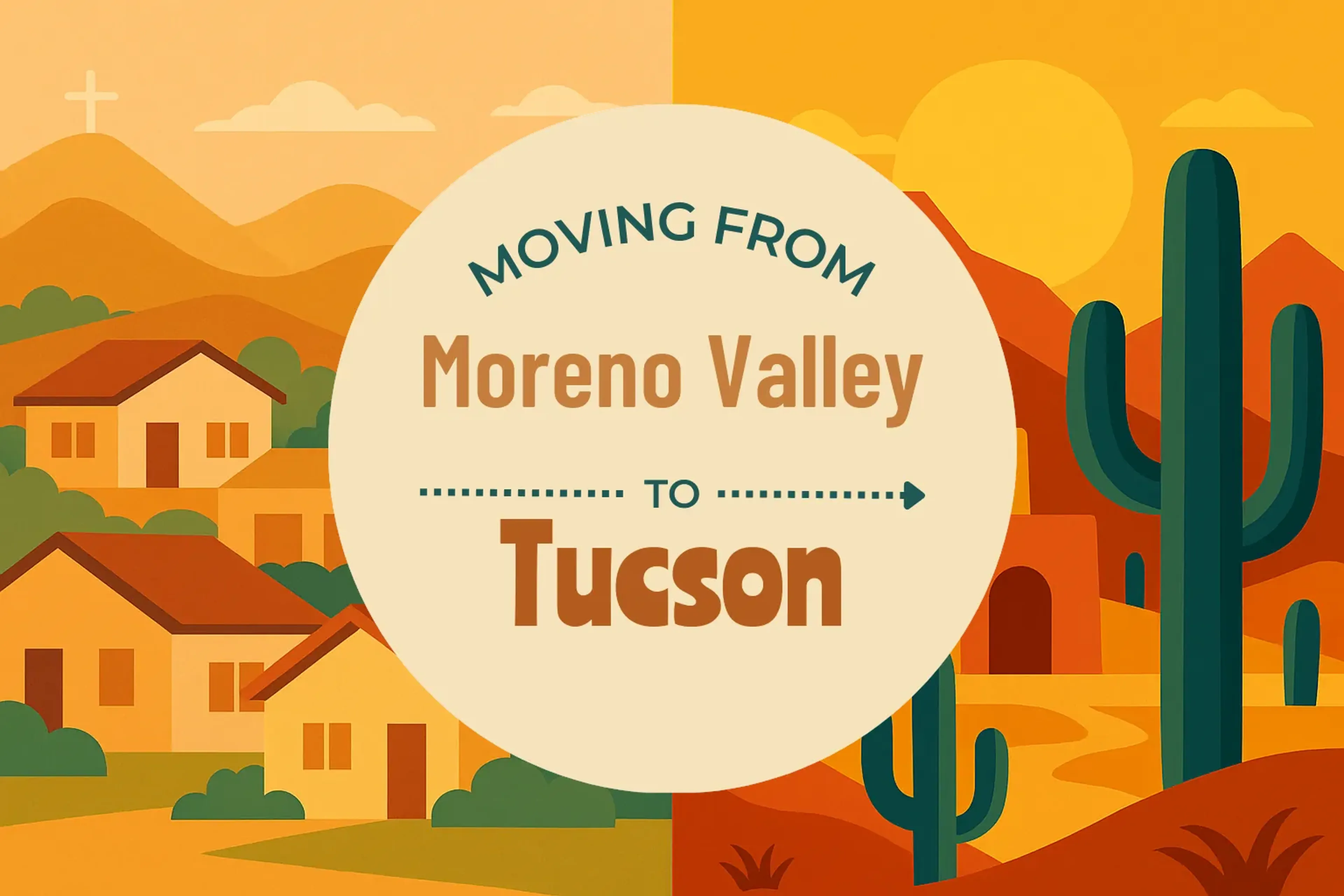 Side-by-side comparison of Moreno Valley to Tucson moving companies