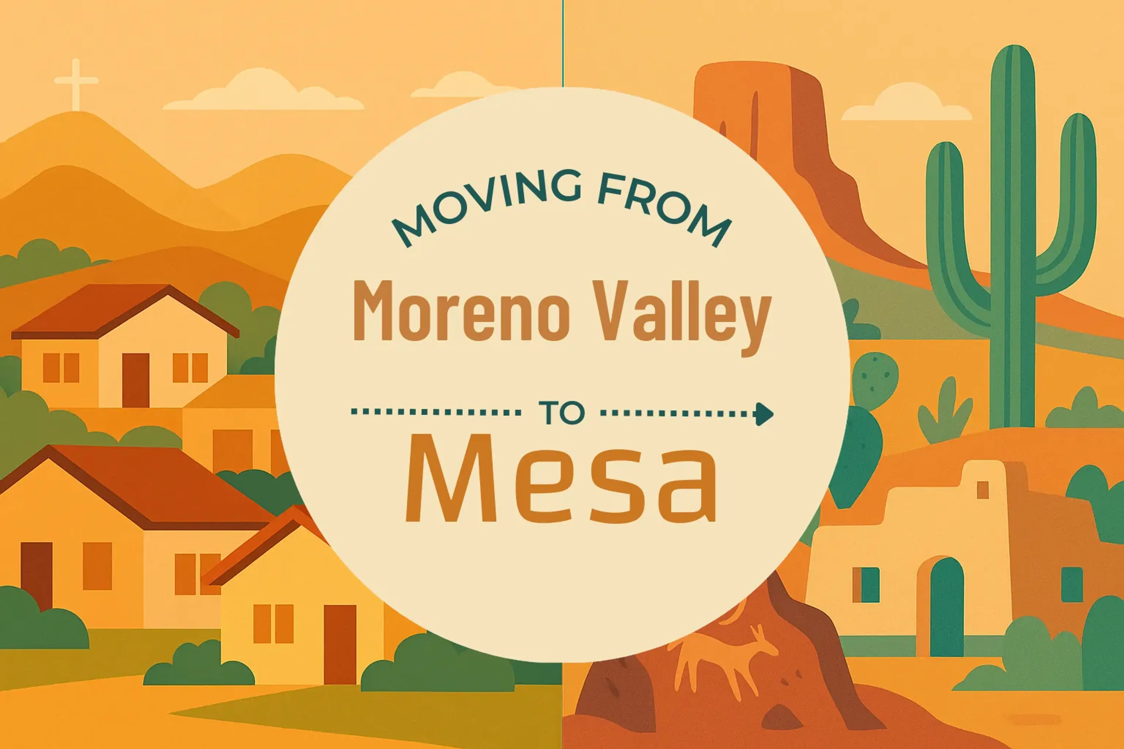 Side-by-side comparison of Moreno Valley to Mesa moving companies