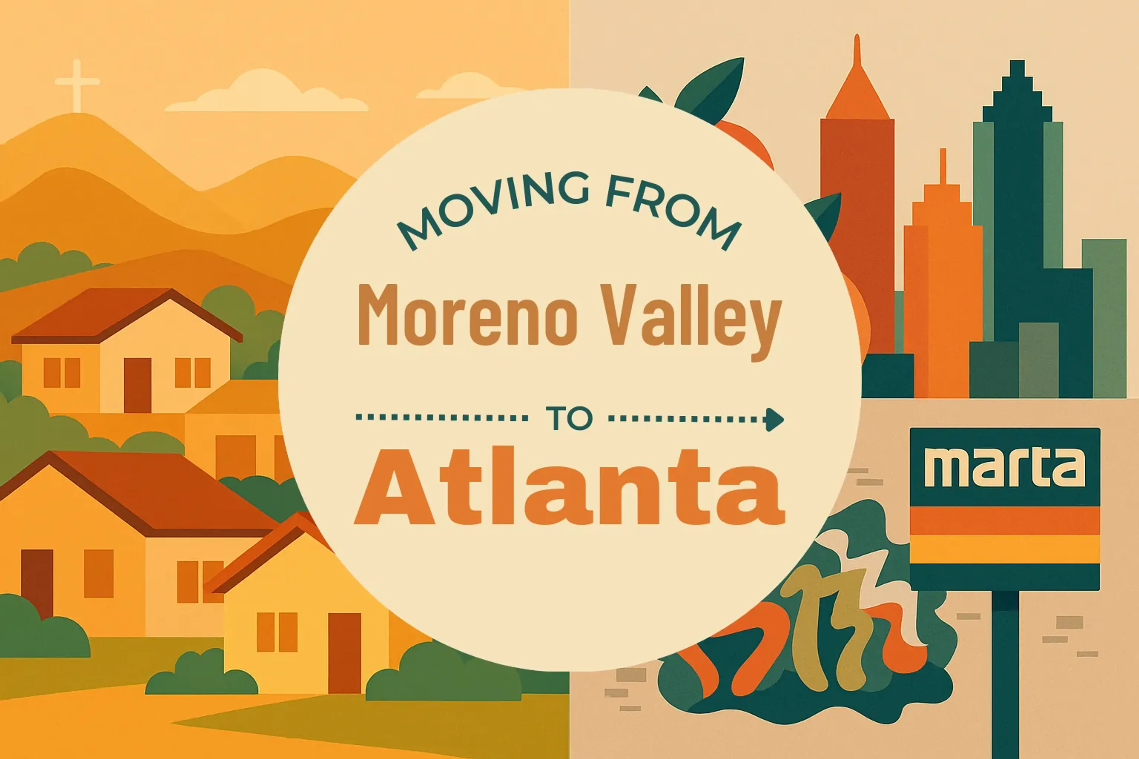 Side-by-side comparison of Moreno Valley to Atlanta moving companies