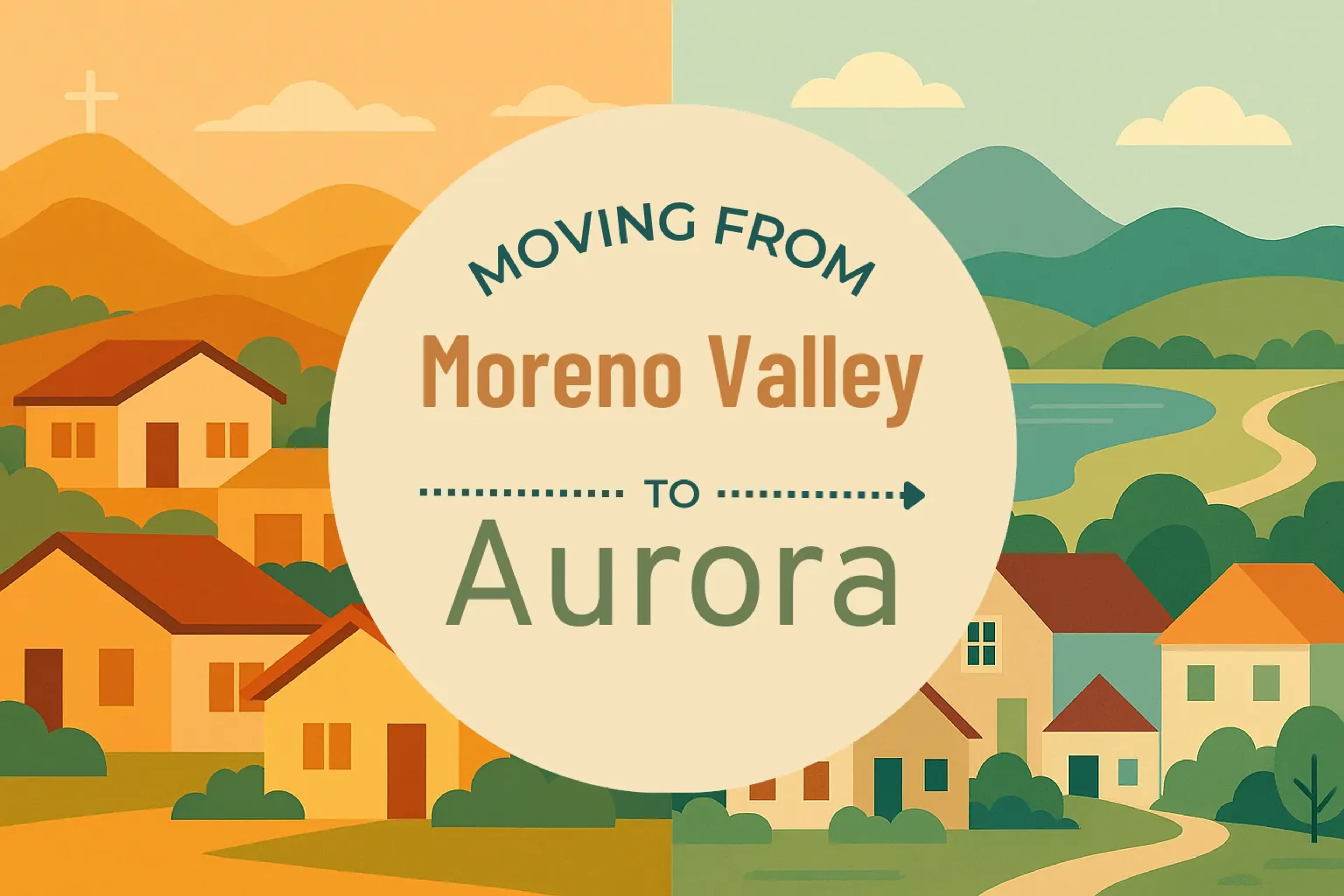 Side-by-side comparison of Moreno Valley to Aurora moving companies