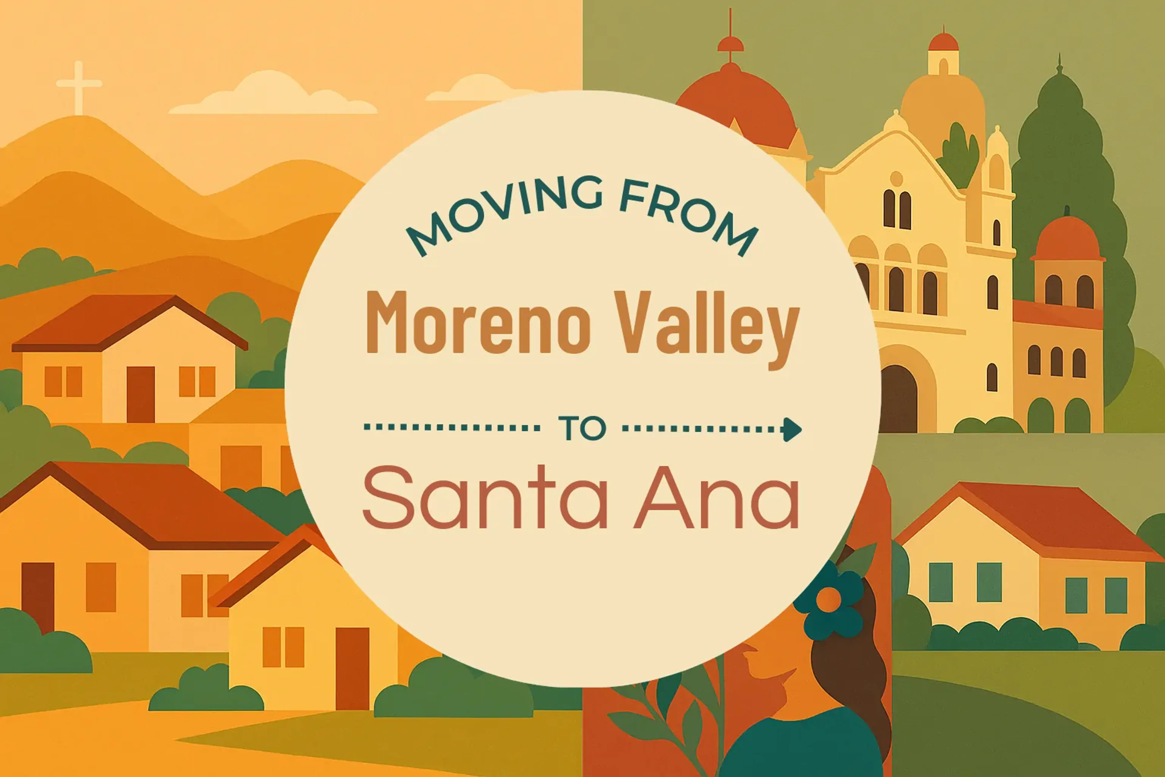 Side-by-side comparison of Moreno Valley to Santa Ana moving companies
