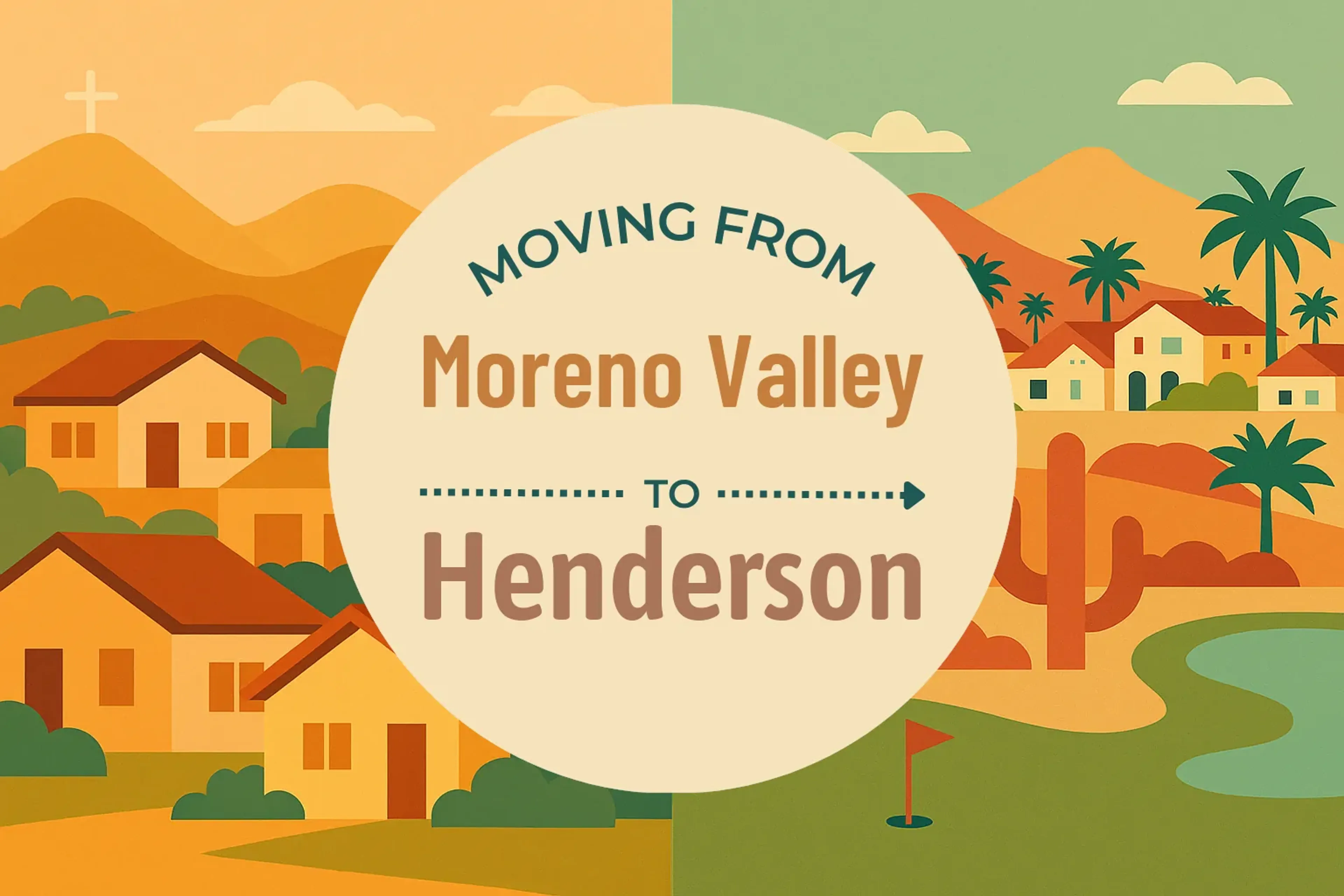 Side-by-side comparison of Moreno Valley to Henderson moving companies