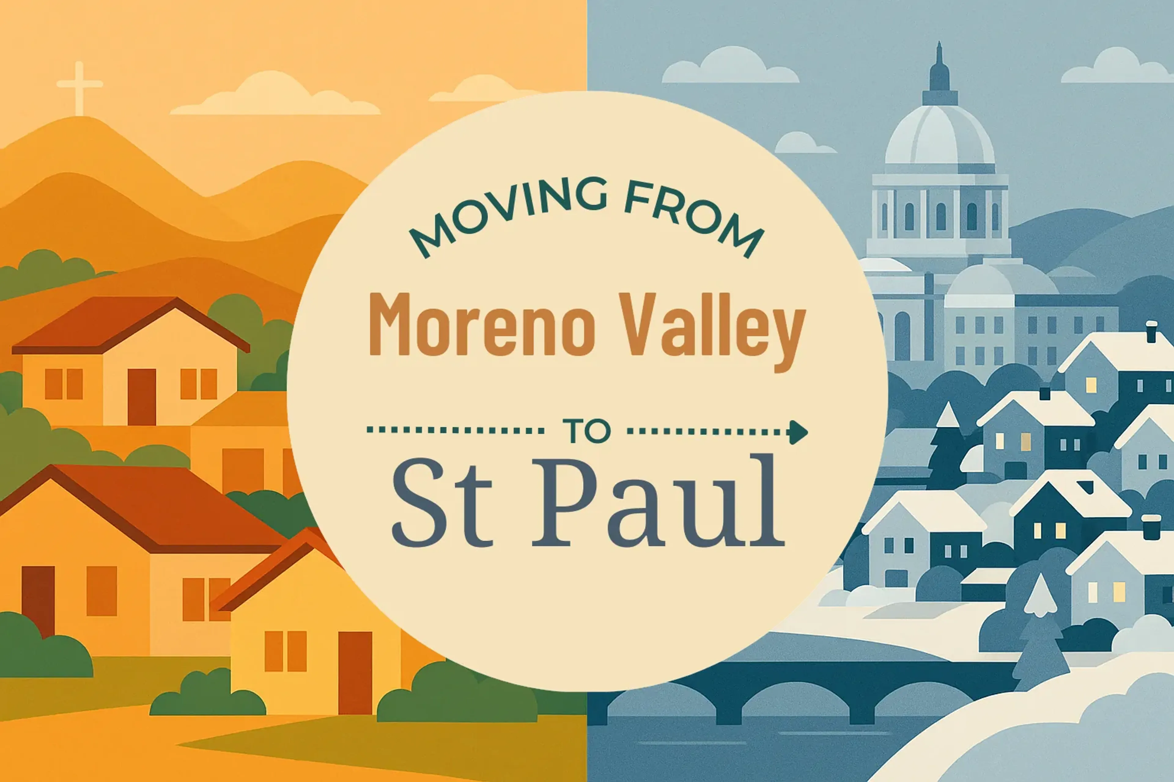 Side-by-side comparison of Moreno Valley to St. Paul moving companies