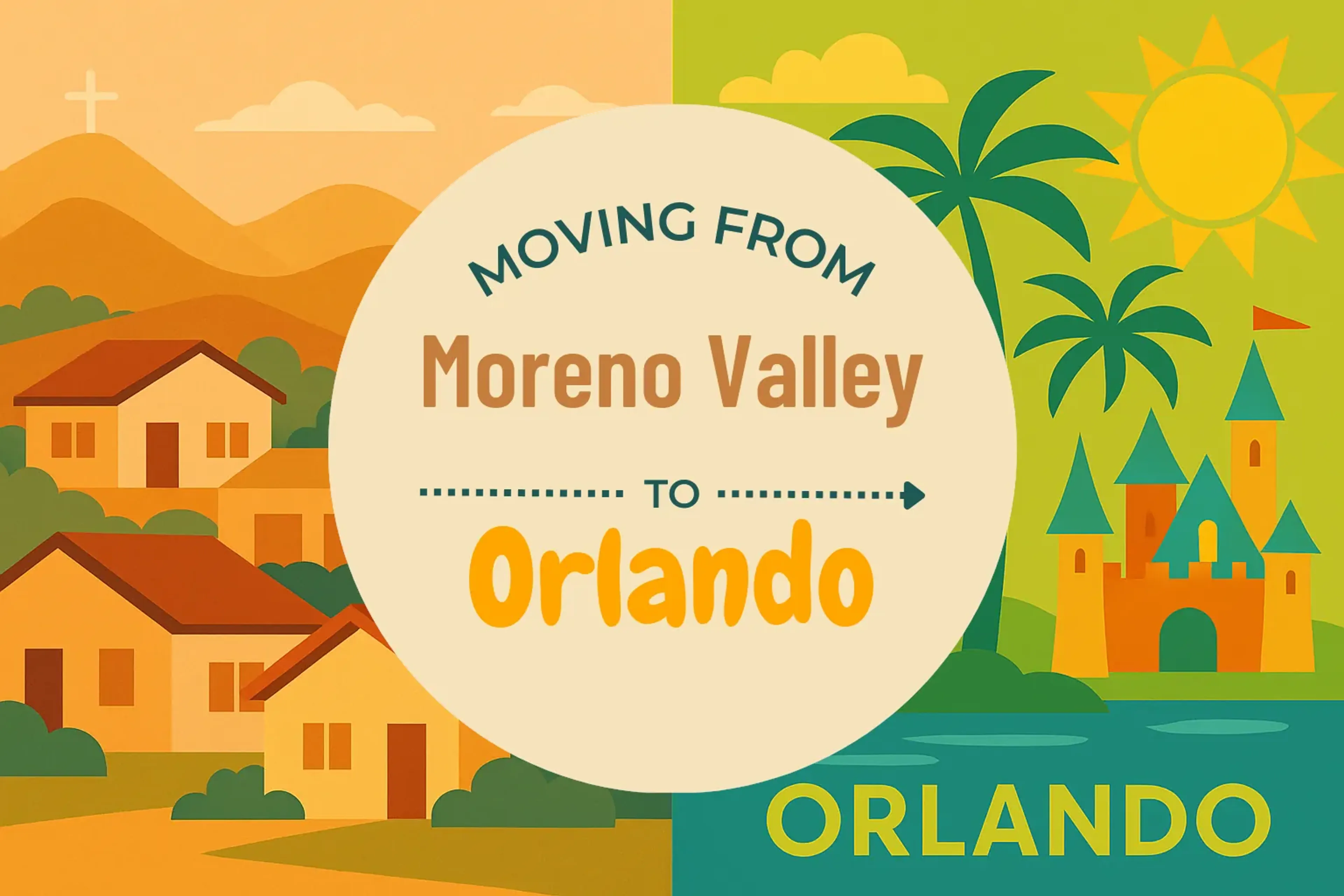 Side-by-side comparison of Moreno Valley to Orlando moving companies