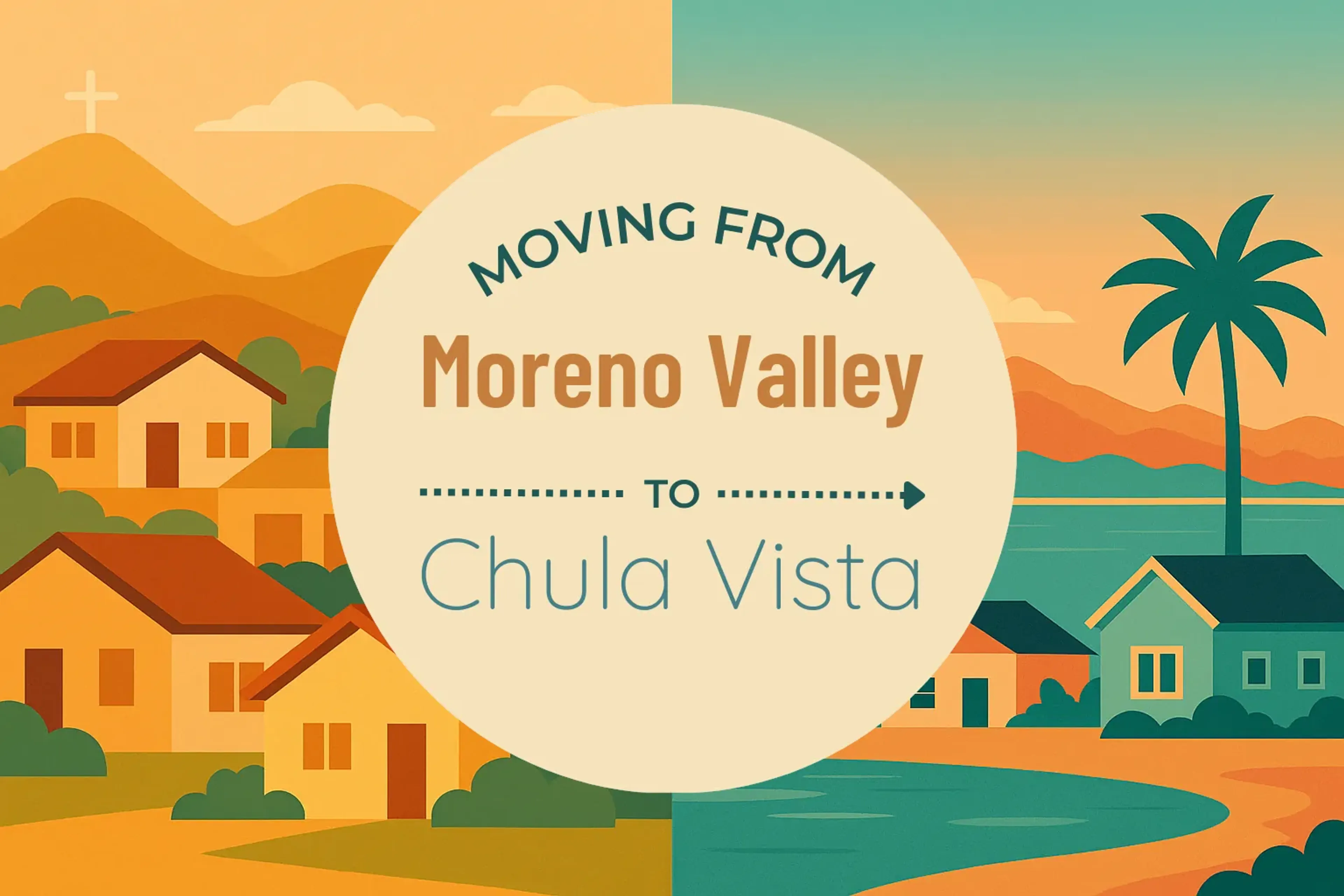 Side-by-side comparison of Moreno Valley to Chula Vista moving companies