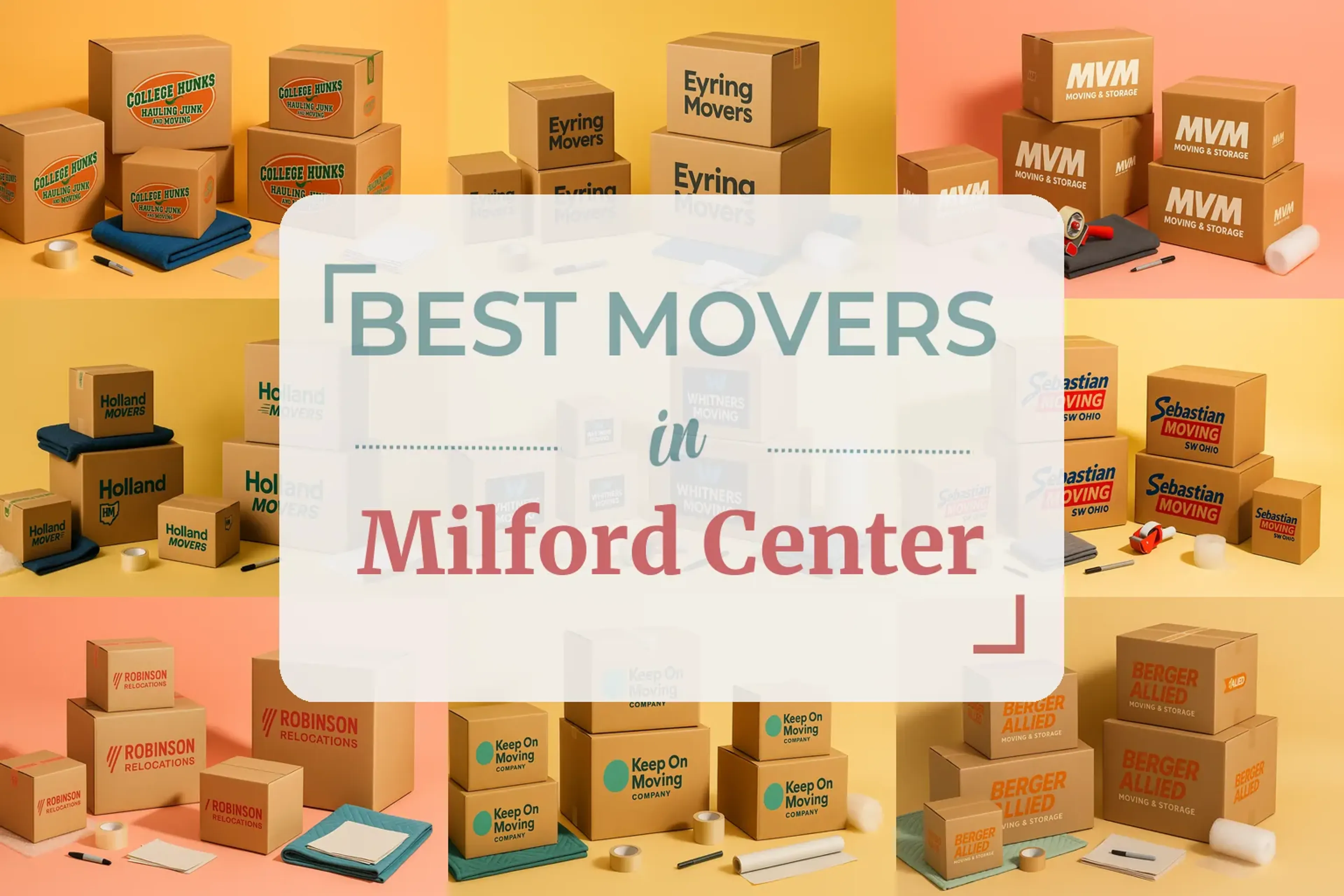 Side-by-side comparison of Milford Center moving companies
