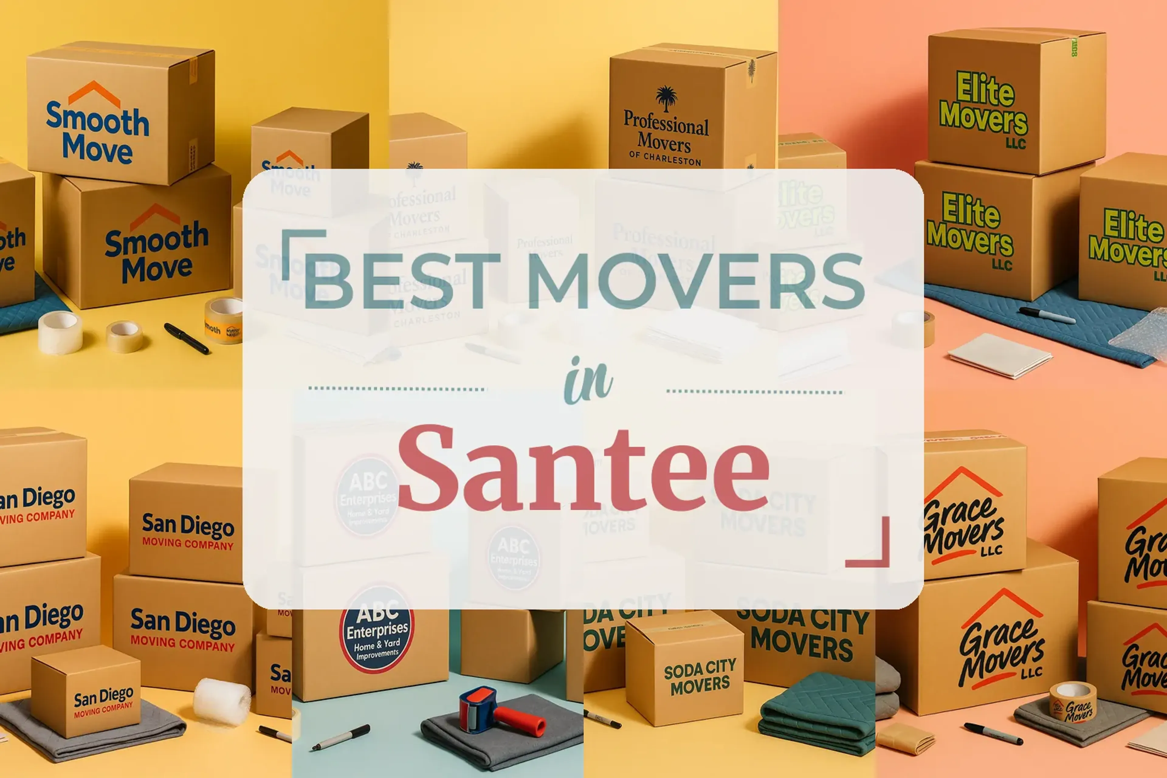 Side-by-side comparison of Santee moving companies