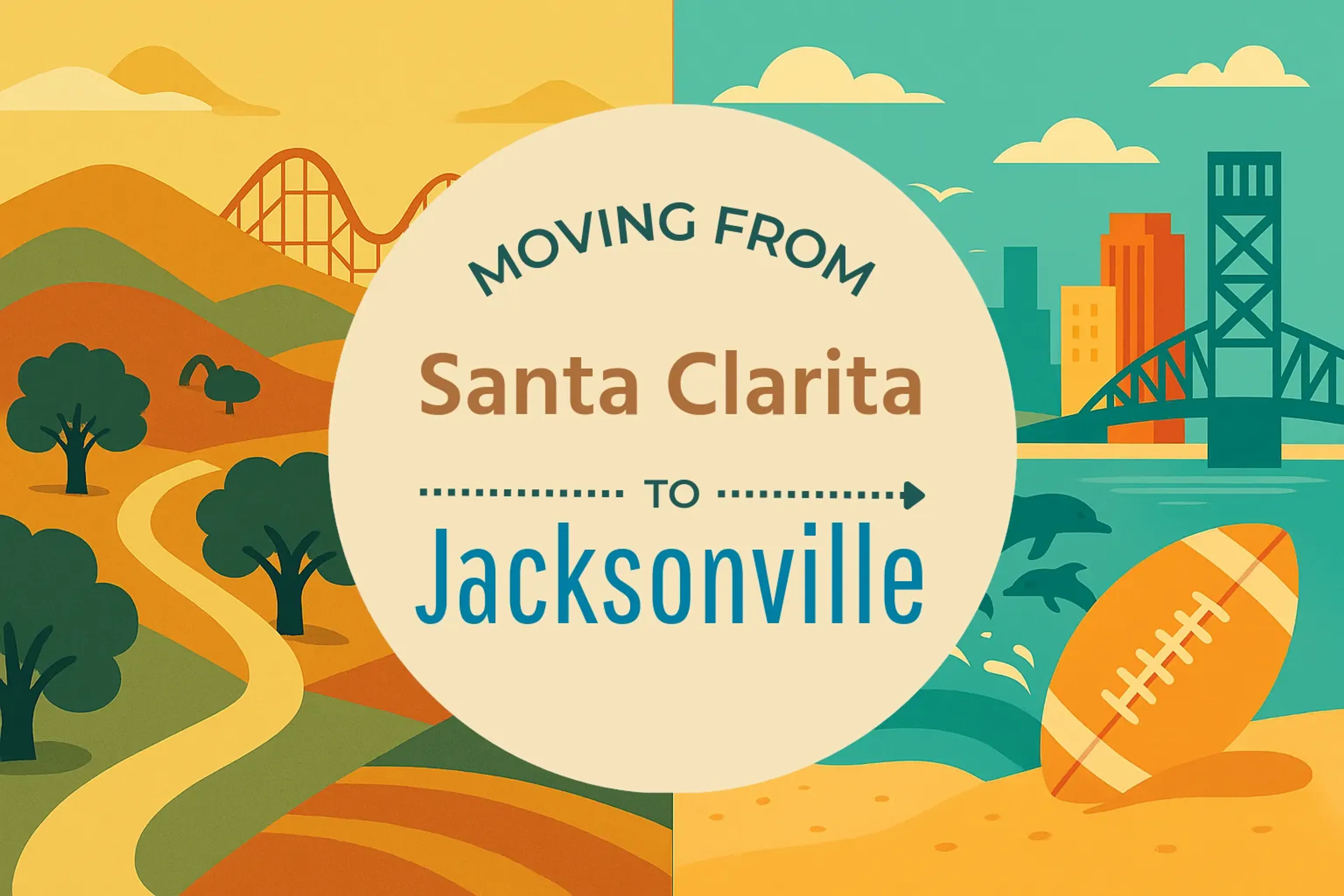Side-by-side comparison of Santa Clarita to Jacksonville moving companies