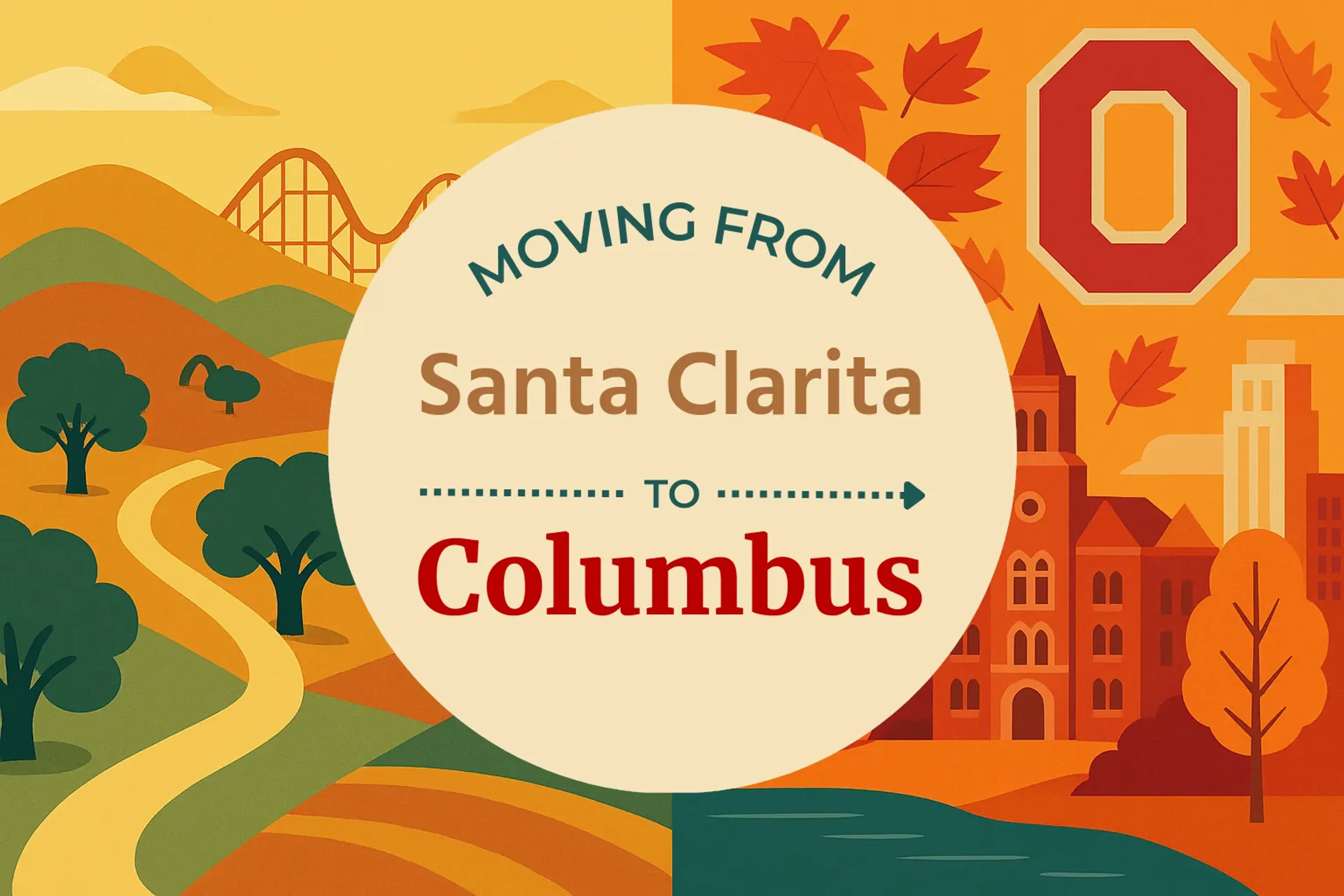 Side-by-side comparison of Santa Clarita to Columbus moving companies