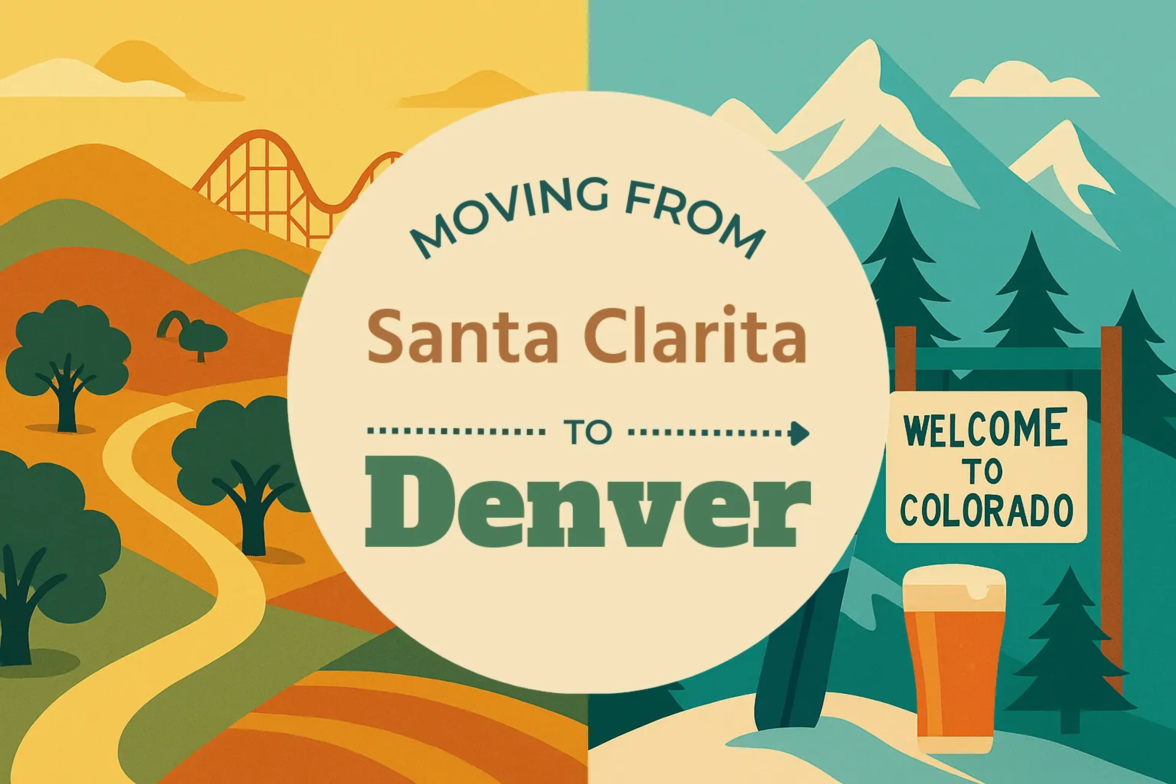 Side-by-side comparison of Santa Clarita to Denver moving companies