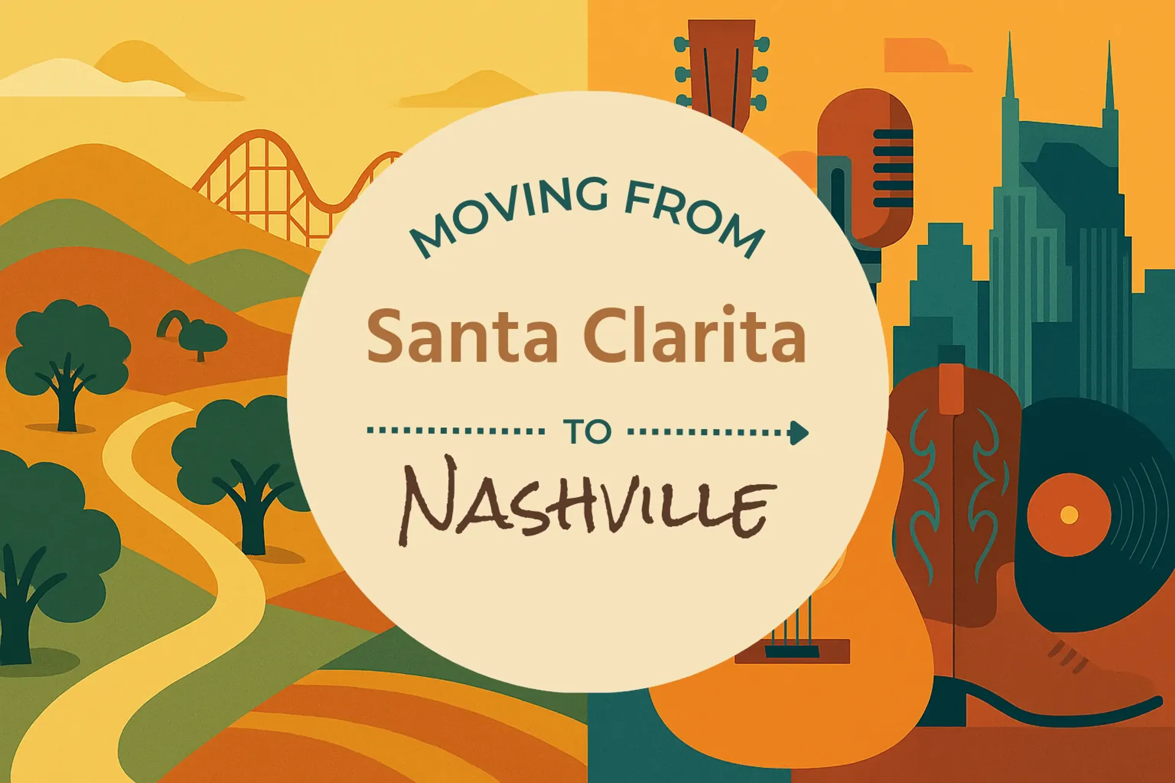 Side-by-side comparison of Santa Clarita to Nashville moving companies