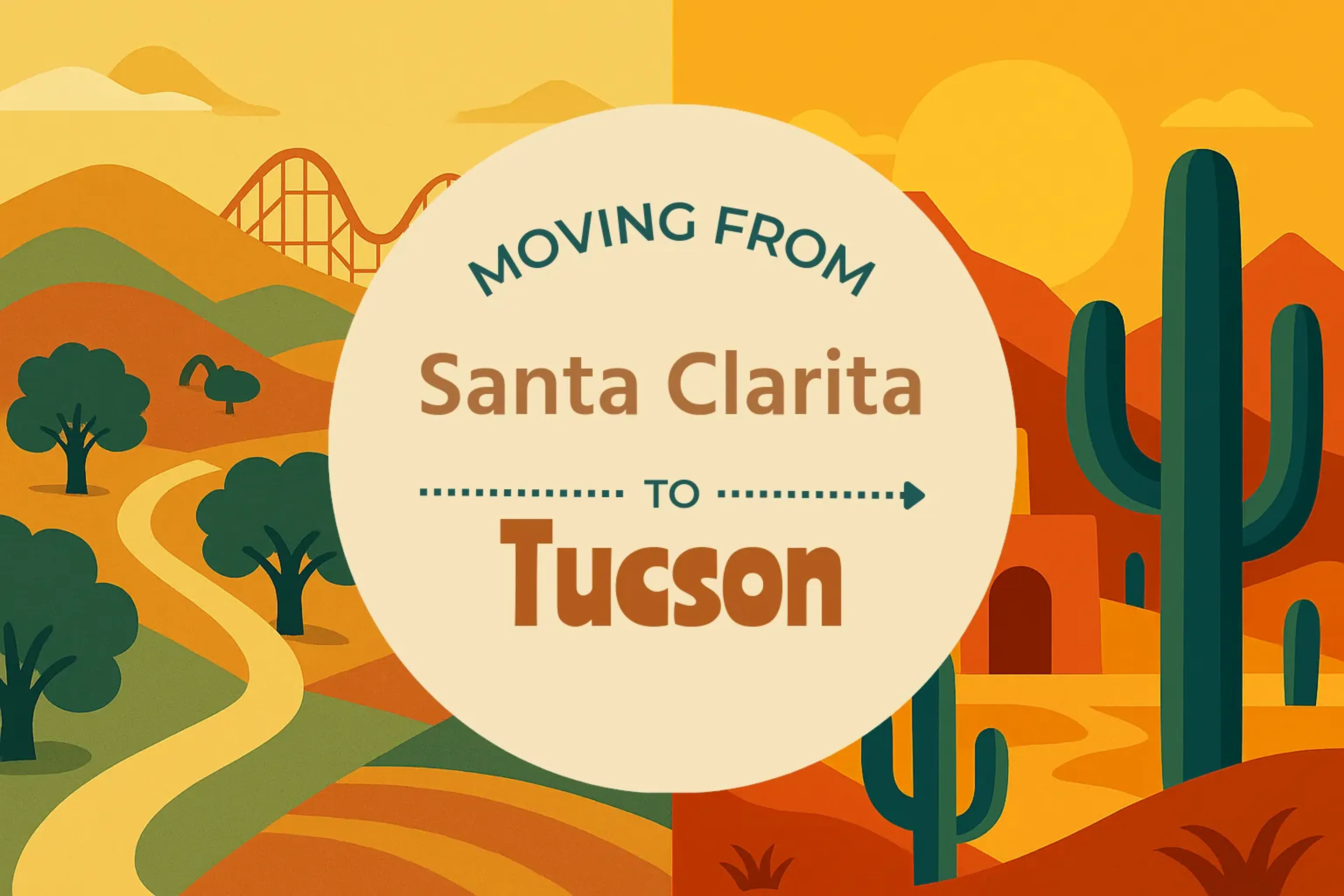 Side-by-side comparison of Santa Clarita to Tucson moving companies