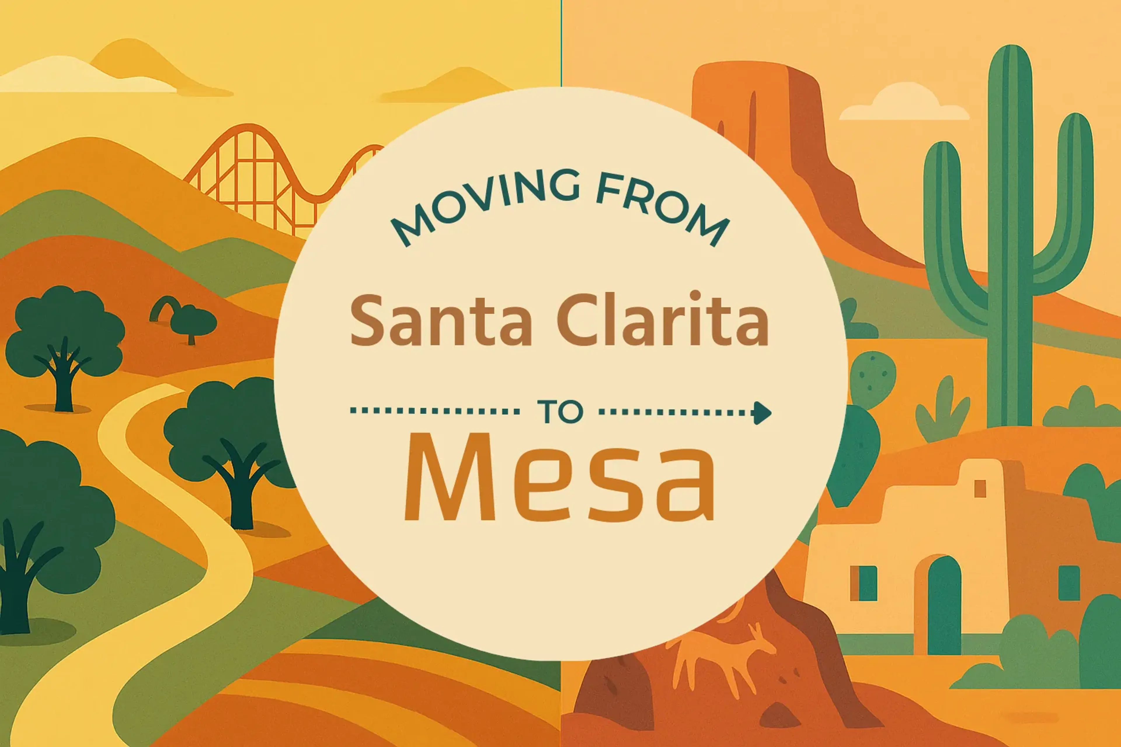Side-by-side comparison of Santa Clarita to Mesa moving companies