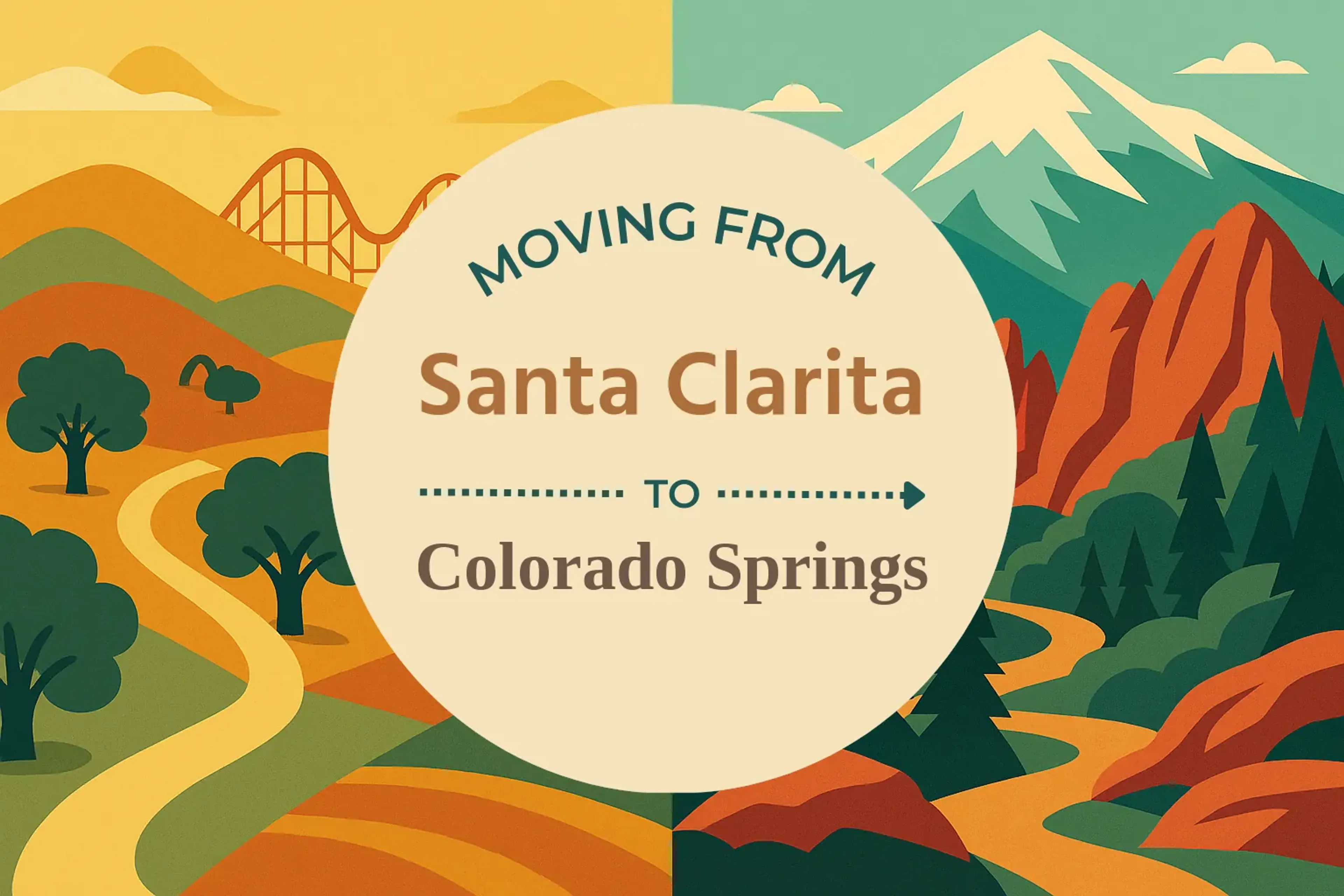 Side-by-side comparison of Santa Clarita to Colorado Springs moving companies