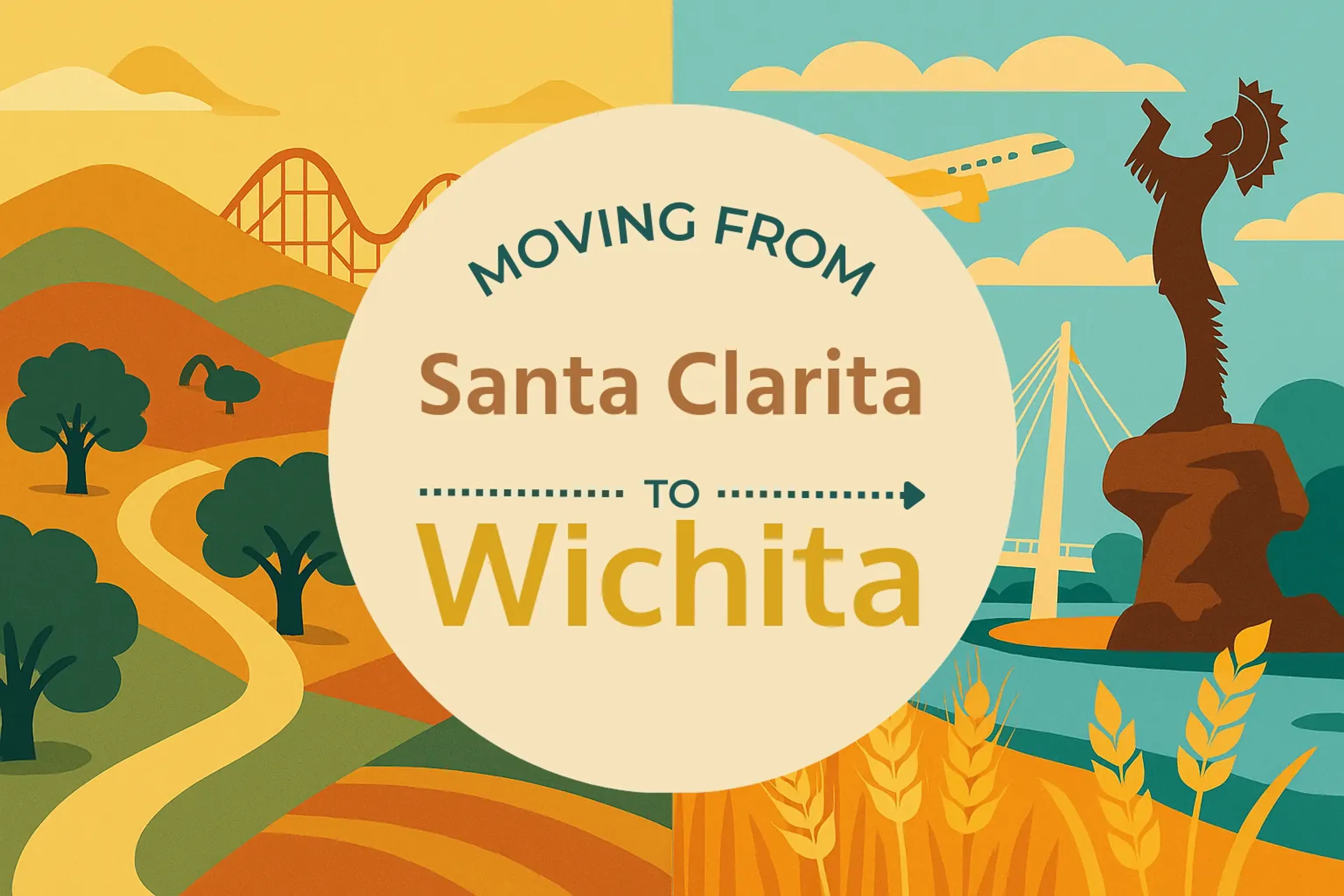 Side-by-side comparison of Santa Clarita to Wichita moving companies