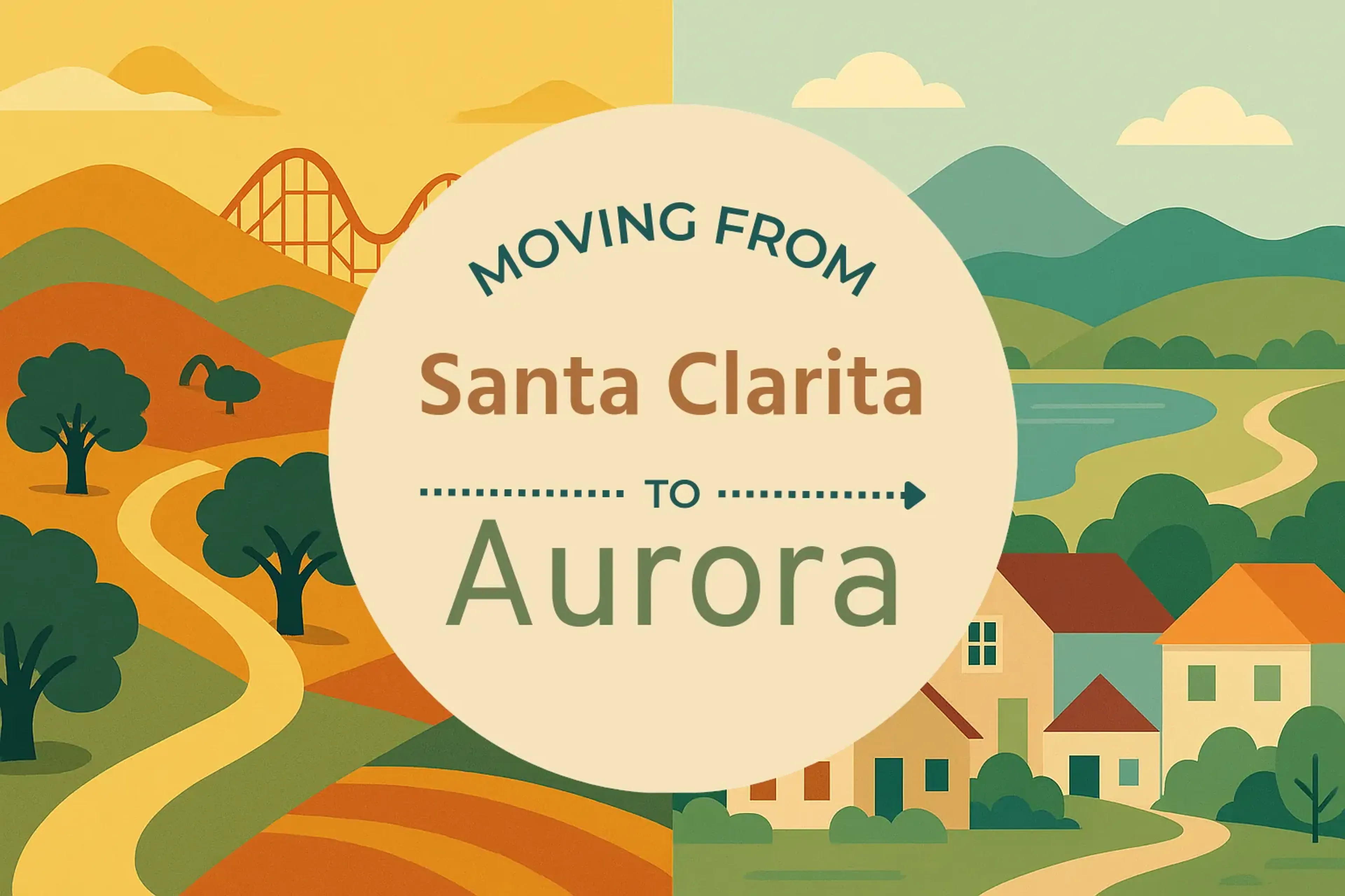 Side-by-side comparison of Santa Clarita to Aurora moving companies