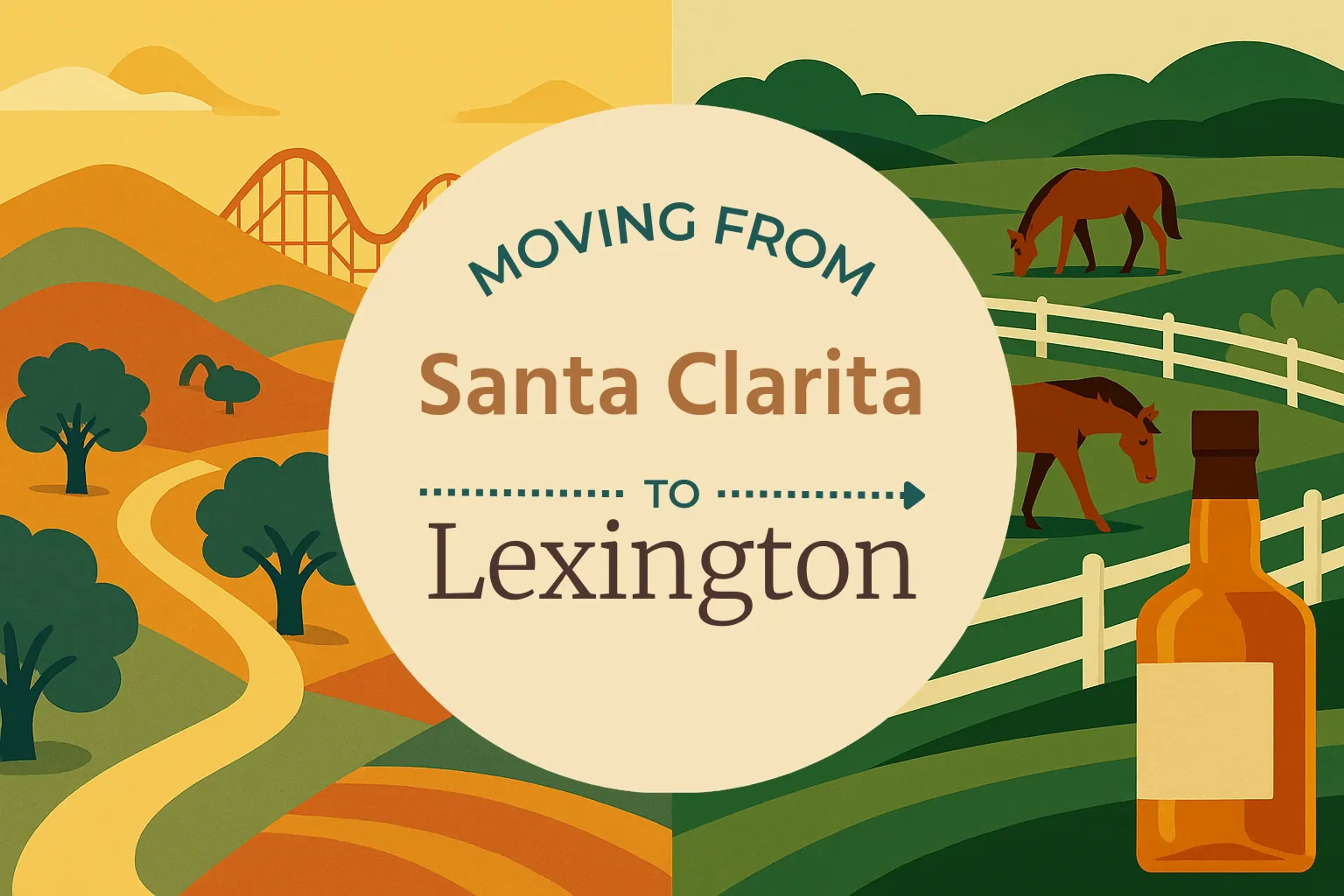 Side-by-side comparison of Santa Clarita to Lexington moving companies