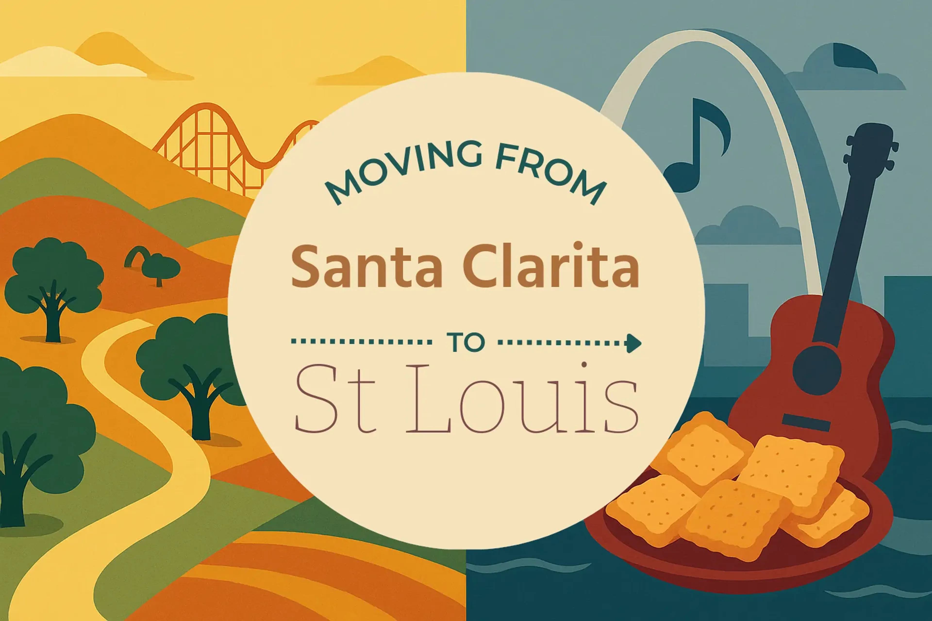 Side-by-side comparison of Santa Clarita to St. Louis moving companies