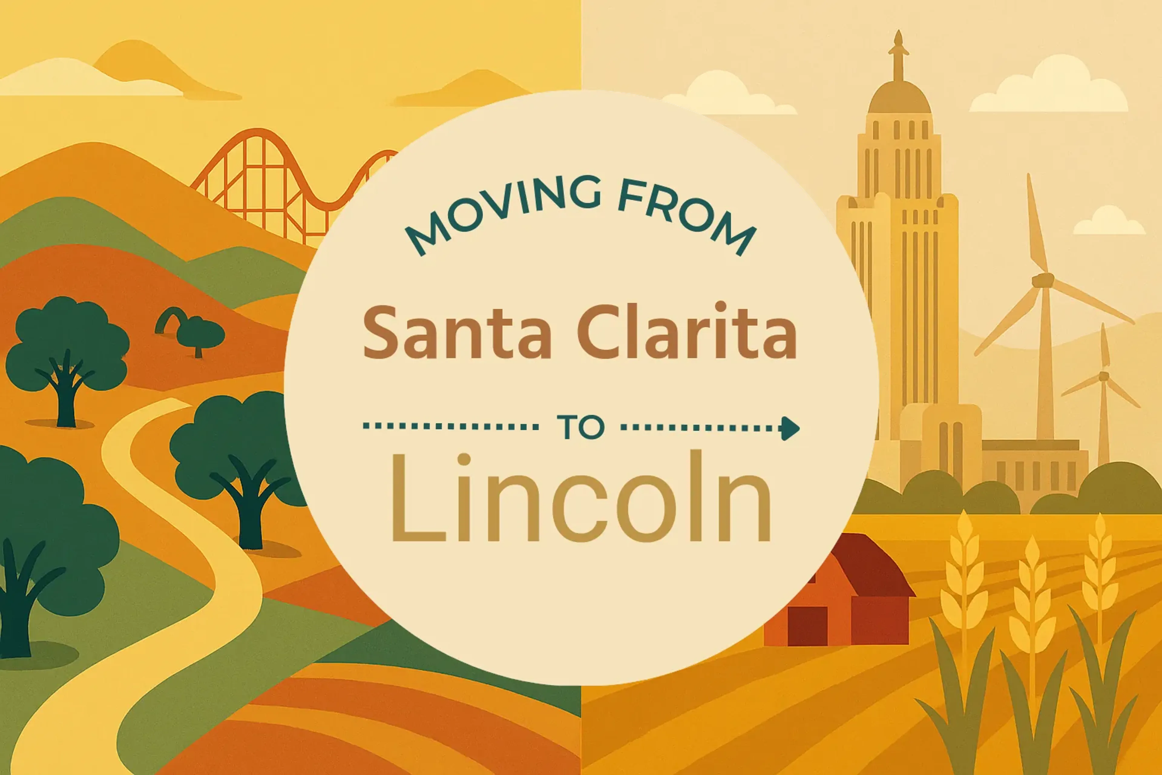 Side-by-side comparison of Santa Clarita to Lincoln moving companies