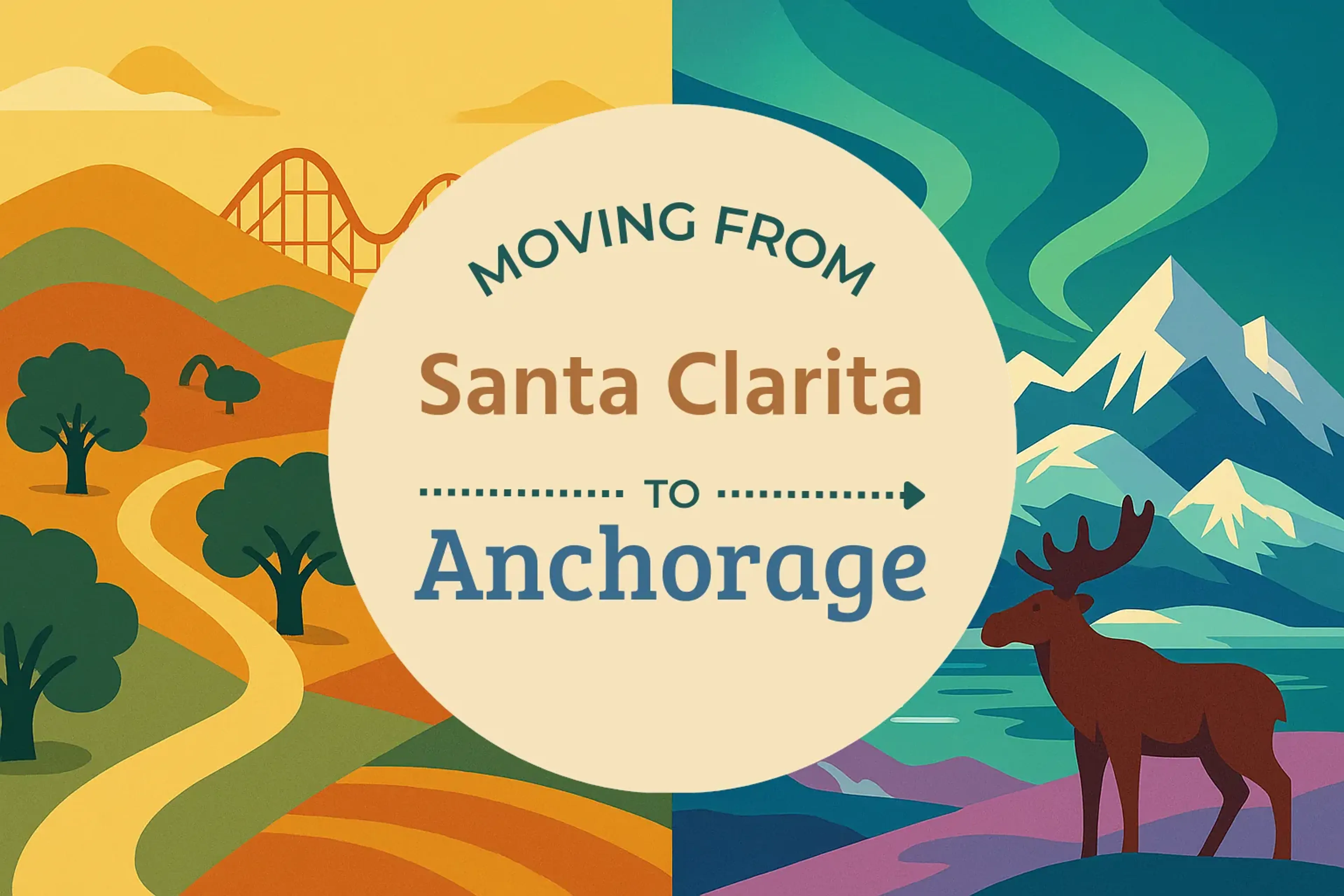 Side-by-side comparison of Santa Clarita to Anchorage moving companies
