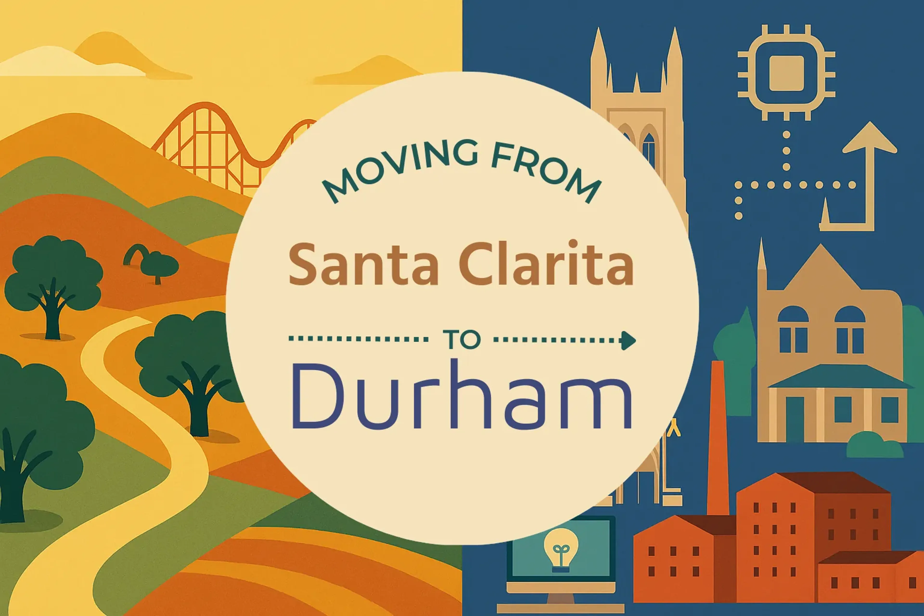 Side-by-side comparison of Santa Clarita to Durham moving companies